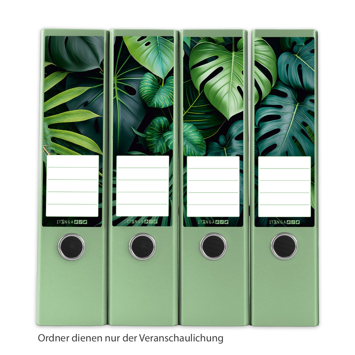 itenga 12er Set Ordneretiketten als Panorama Motiv Dschu...