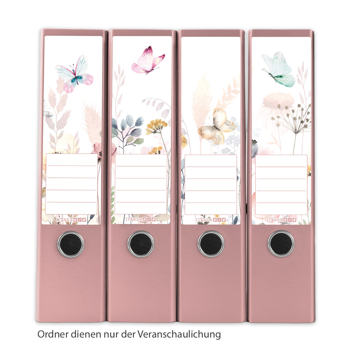 itenga 12er Set Ordneretiketten als Panorama Motiv Schme...