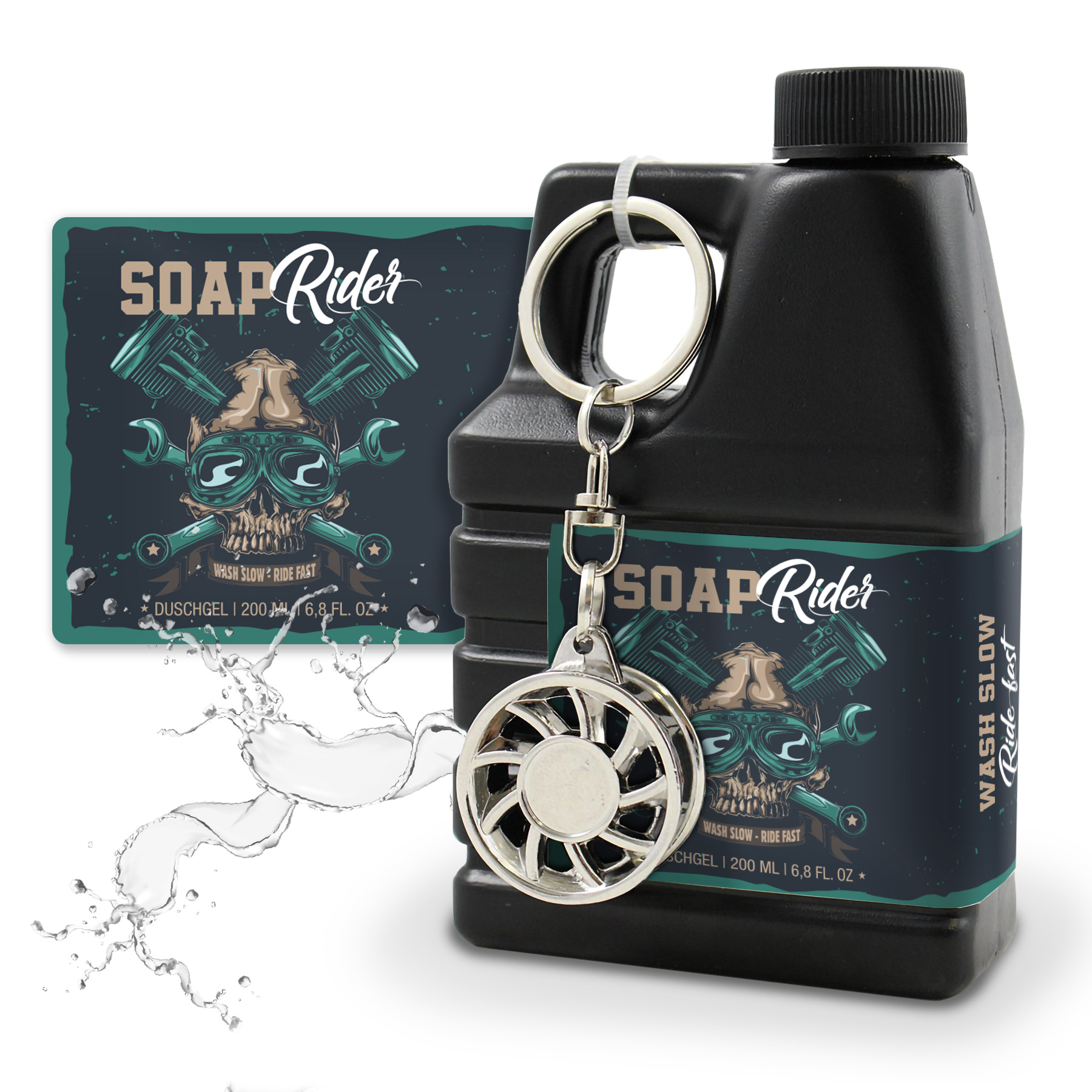 Duschgel Soap Rider f�r M�nner im Deko-Kanister 200ml Ba...