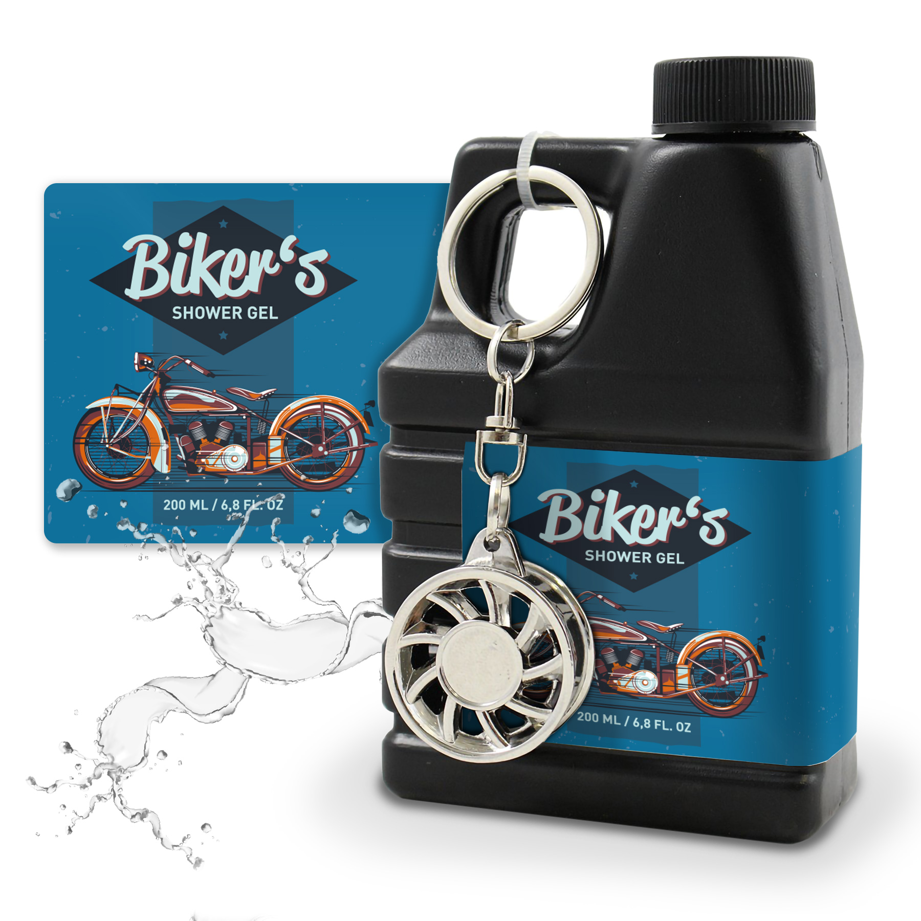 Duschgel Biker's f�r M�nner im Deko-Kanister 200ml Bath ...