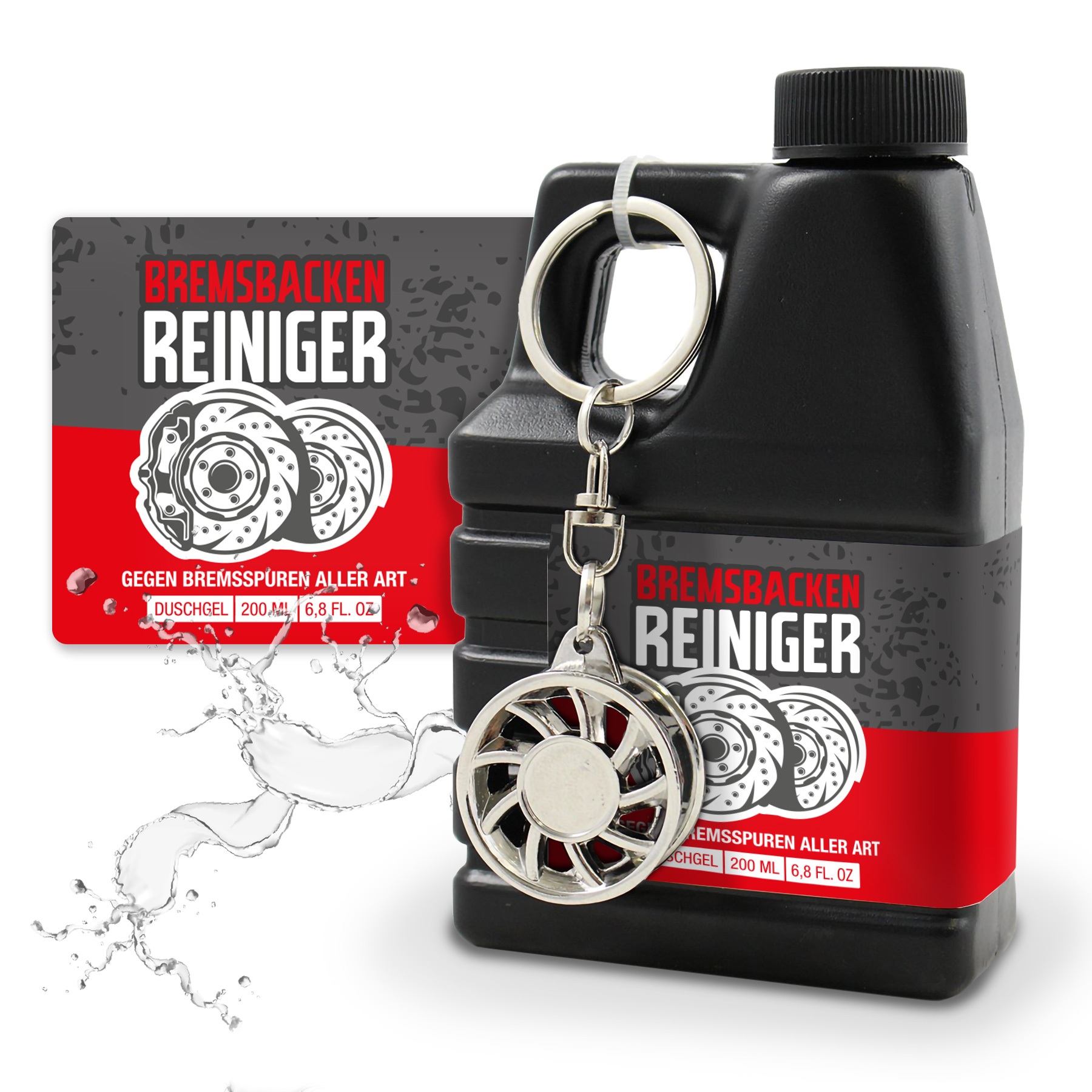 Duschgel Bremsbackenreiniger f�r M�nner im Deko-Kanister...