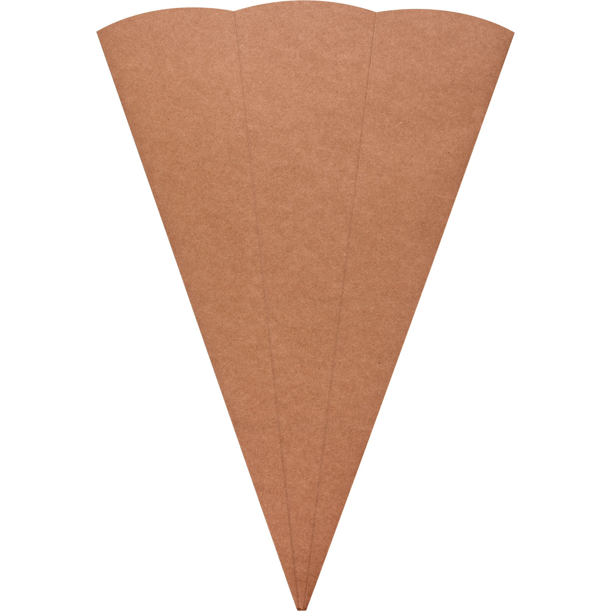 Schult�ten-Zuschnitt 6-eckig, 68cm Kraftkarton BRAUN - S...