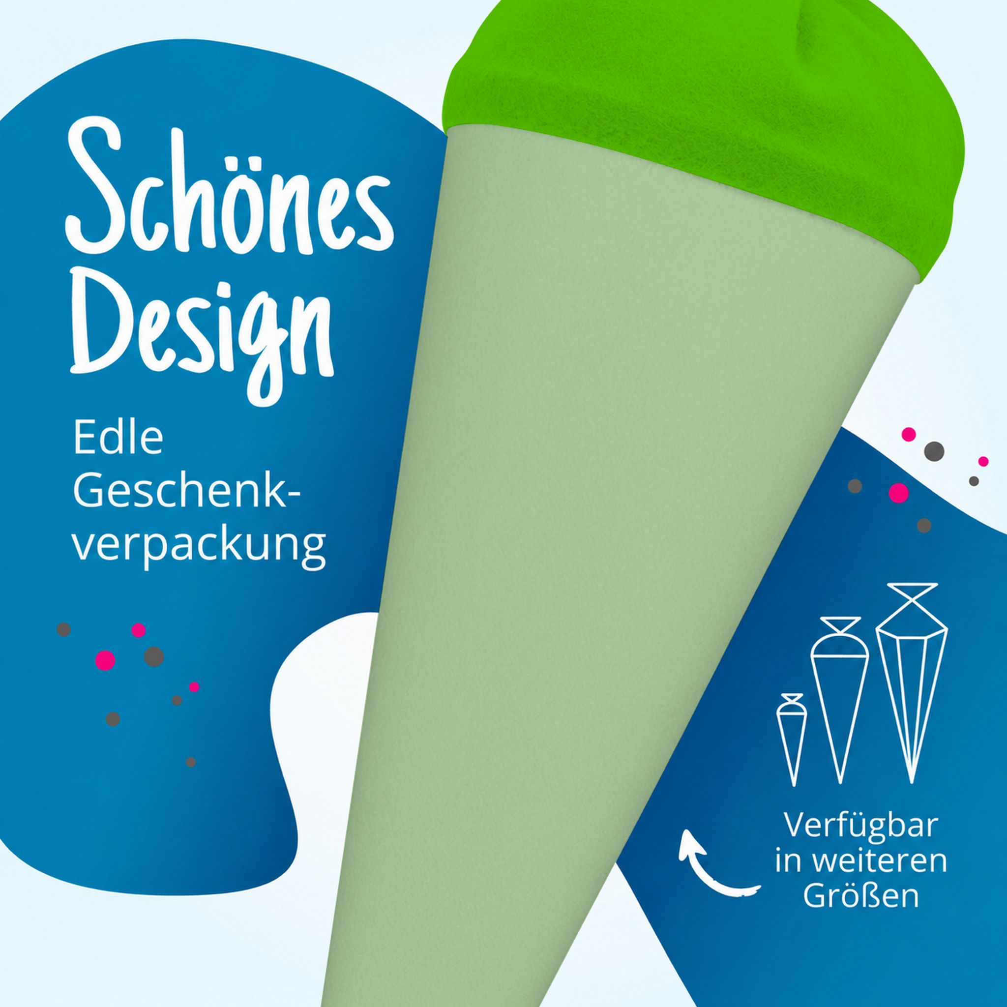 itenga Geschwister - Bastelschult�te 35cm mit Filzversch...