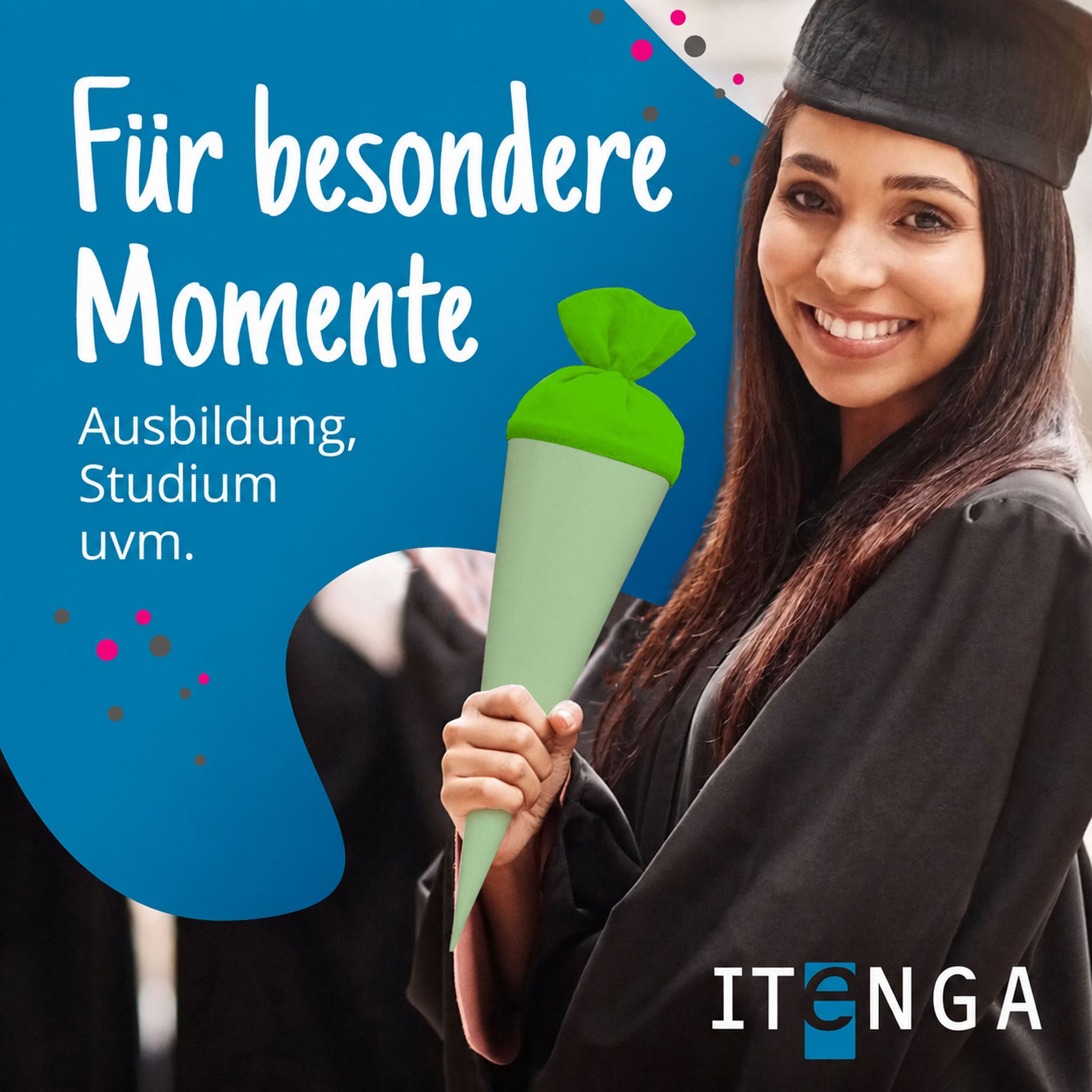 itenga Geschwister - Bastelschult�te 35cm mit Filzversch...
