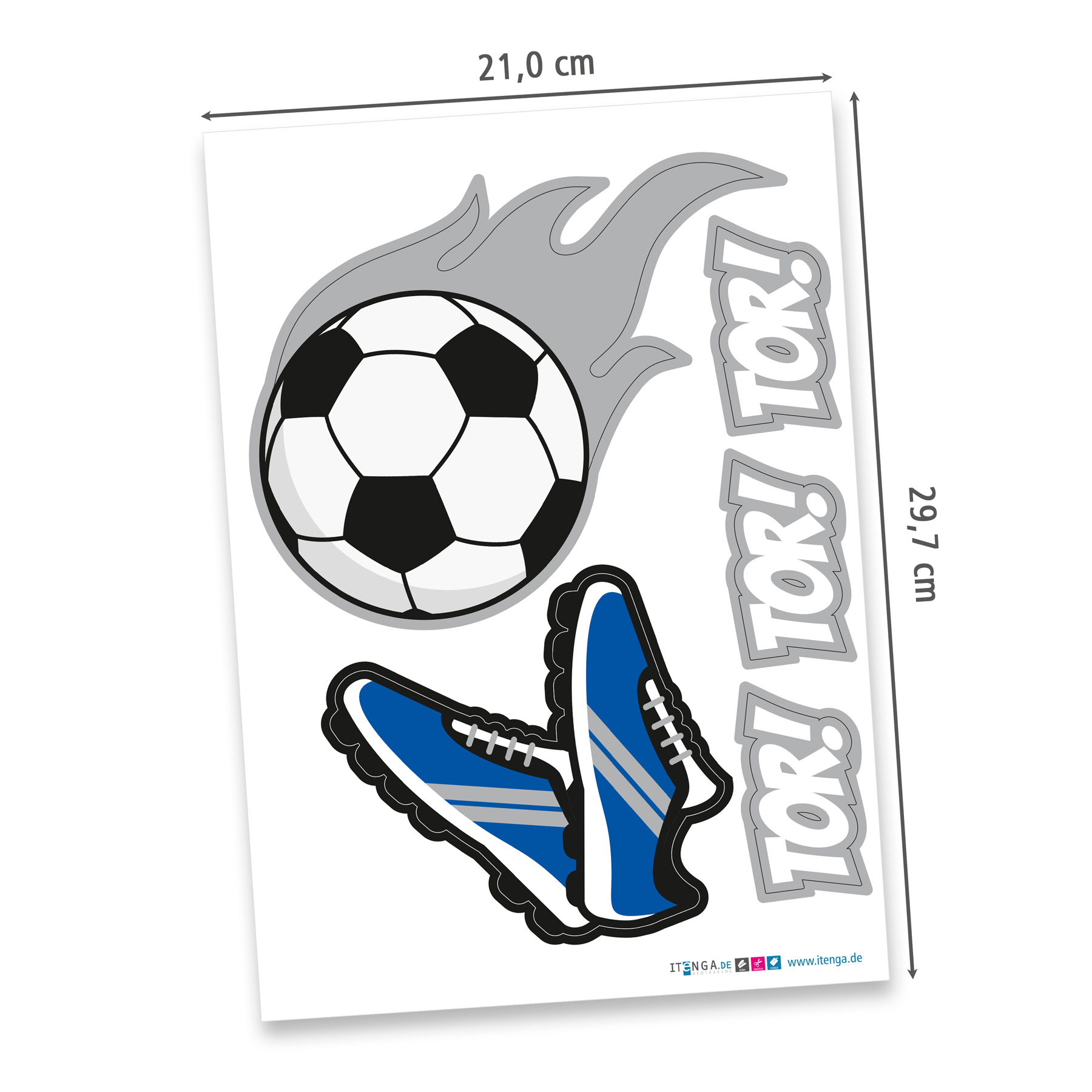 itenga SCHULT�TEN Bastelset 68cm "FUSSBALL" meine Verei...