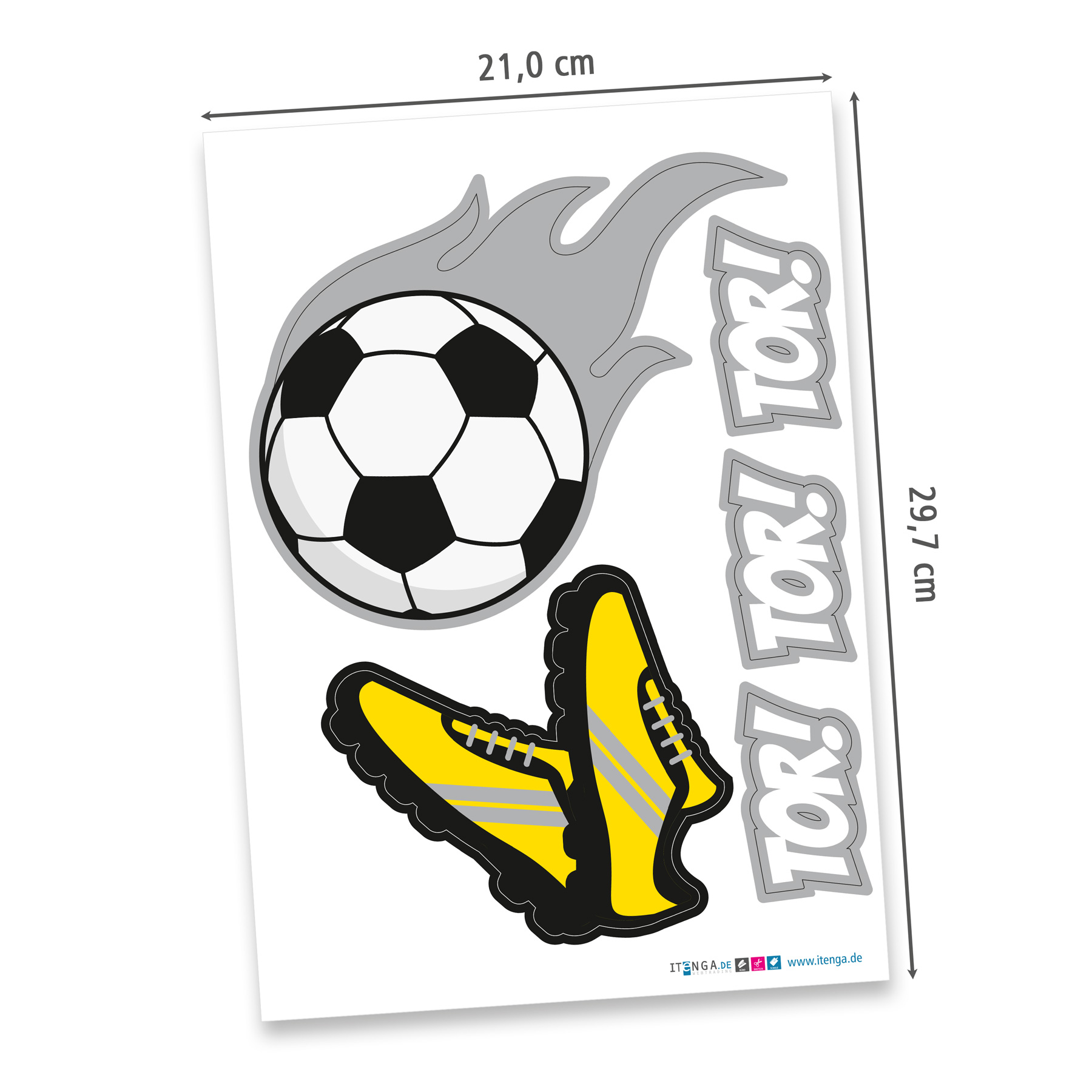 itenga SCHULT�TEN Bastelset 68cm "FUSSBALL" meine Verei...