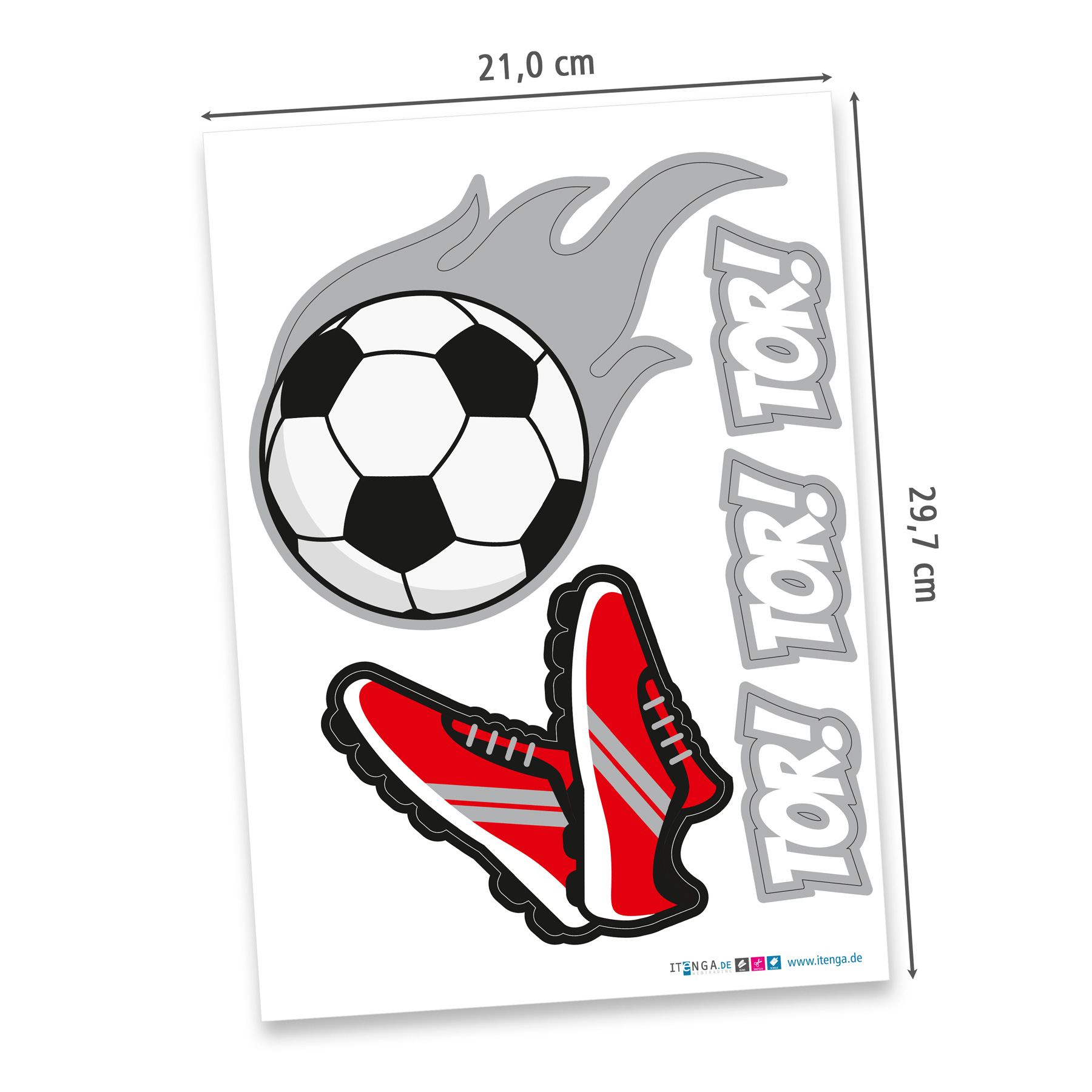 itenga SCHULT�TEN Bastelset 68cm "FUSSBALL" meine Verei...