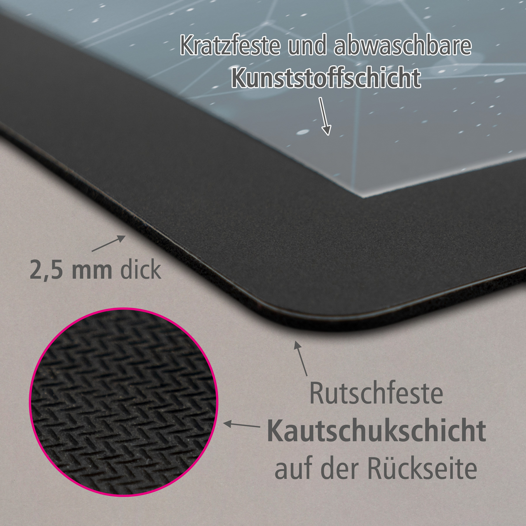 itenga Schreibunterlage V1 Motiv Hightech Abstrakt