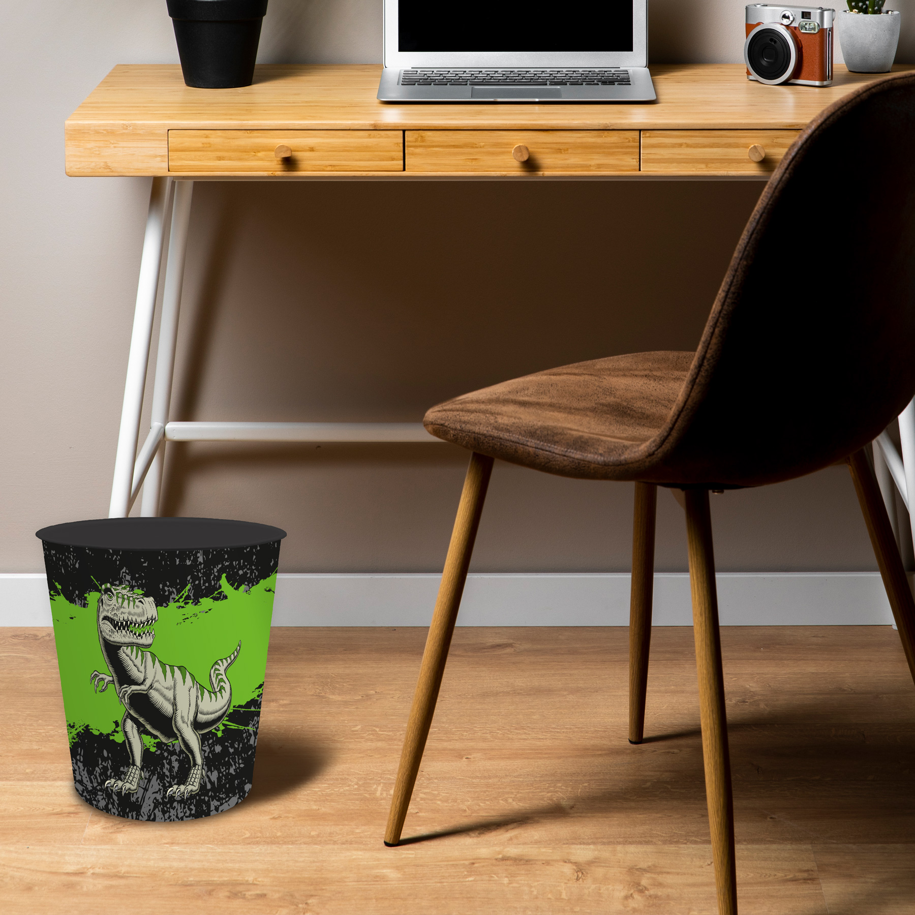 itenga Papierkorb mit Schreibunterlage Motiv T-Rex Set