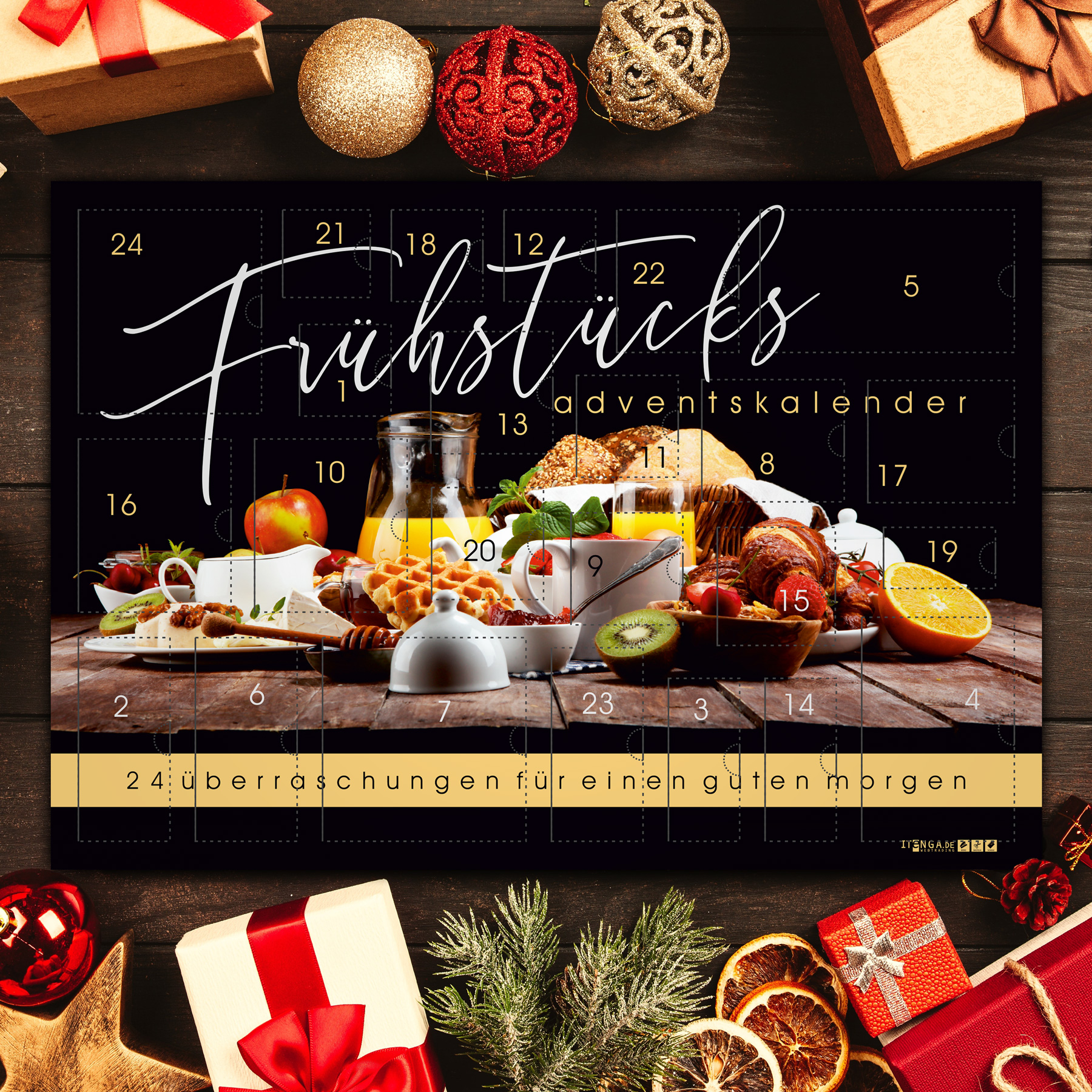 itenga Fr�hst�ck Adventskalender Motiv Fr�hst�ck Guten M...