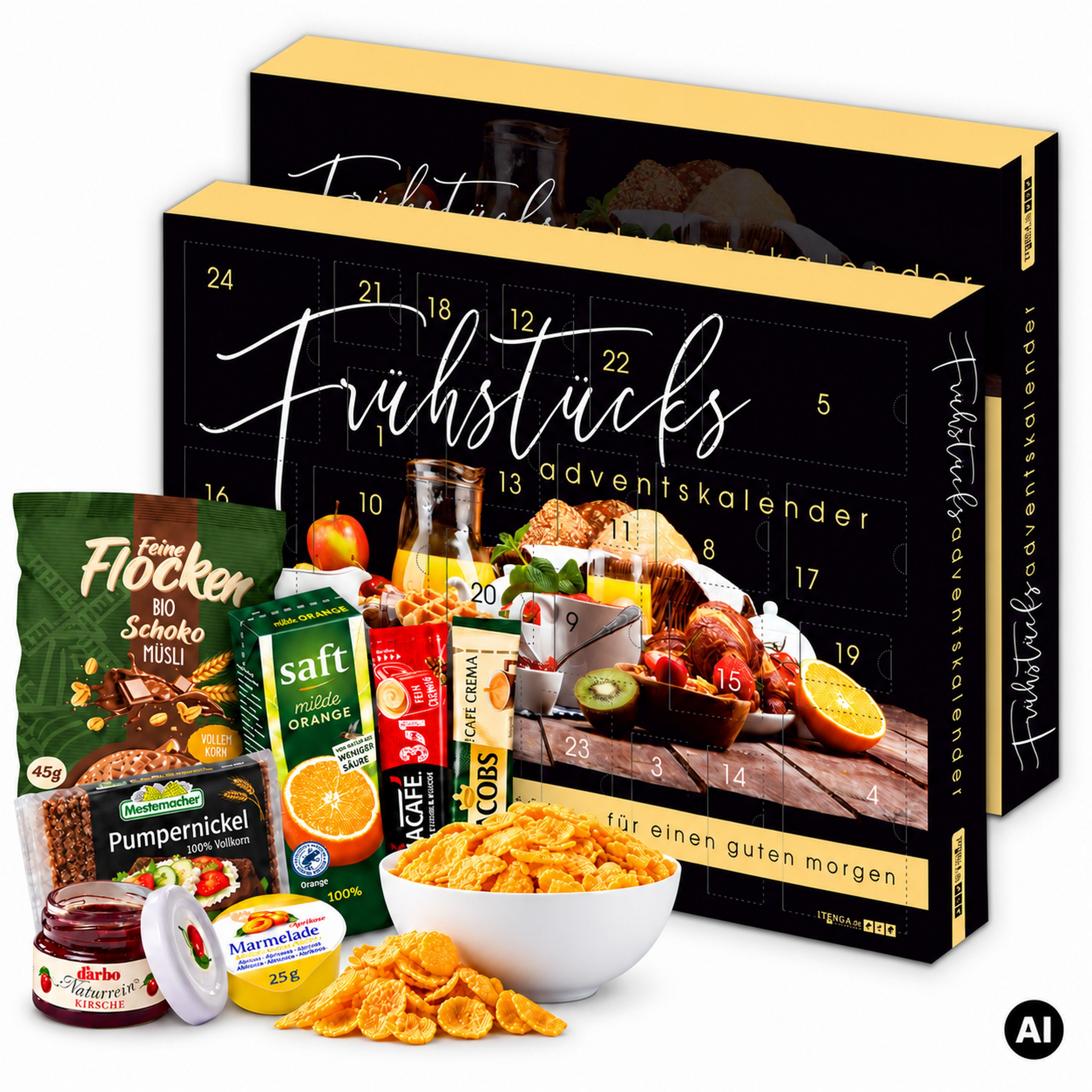 itenga Fr�hst�ck Adventskalender Motiv Fr�hst�ck Guten M...
