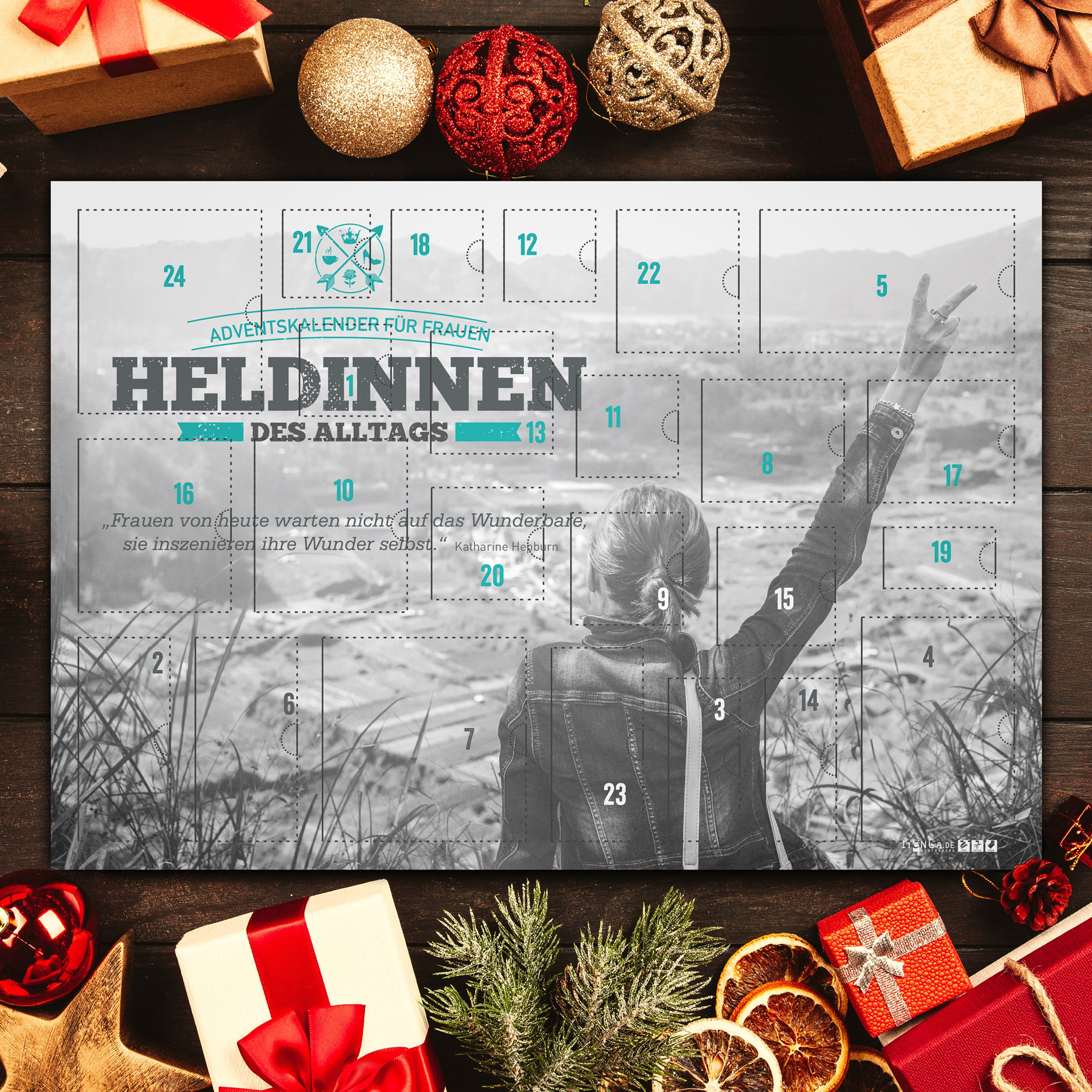 itenga Fr�hst�ck Adventskalender Motiv HELDINNEN DES ALL...