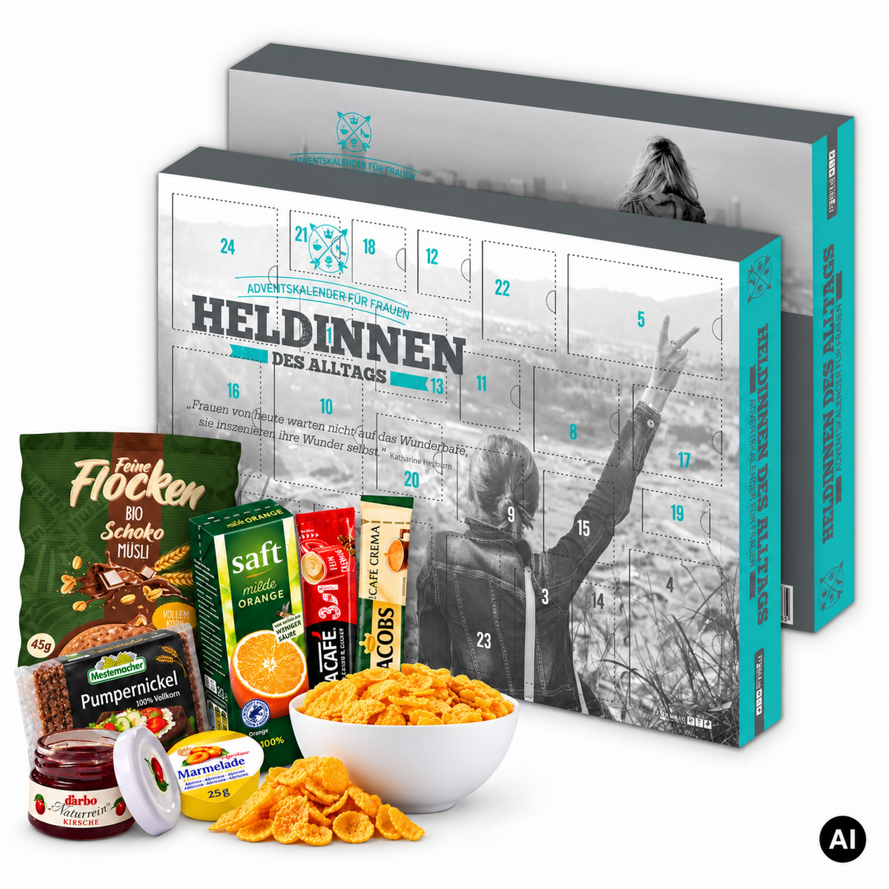 itenga Fr�hst�ck Adventskalender Motiv HELDINNEN DES ALL...