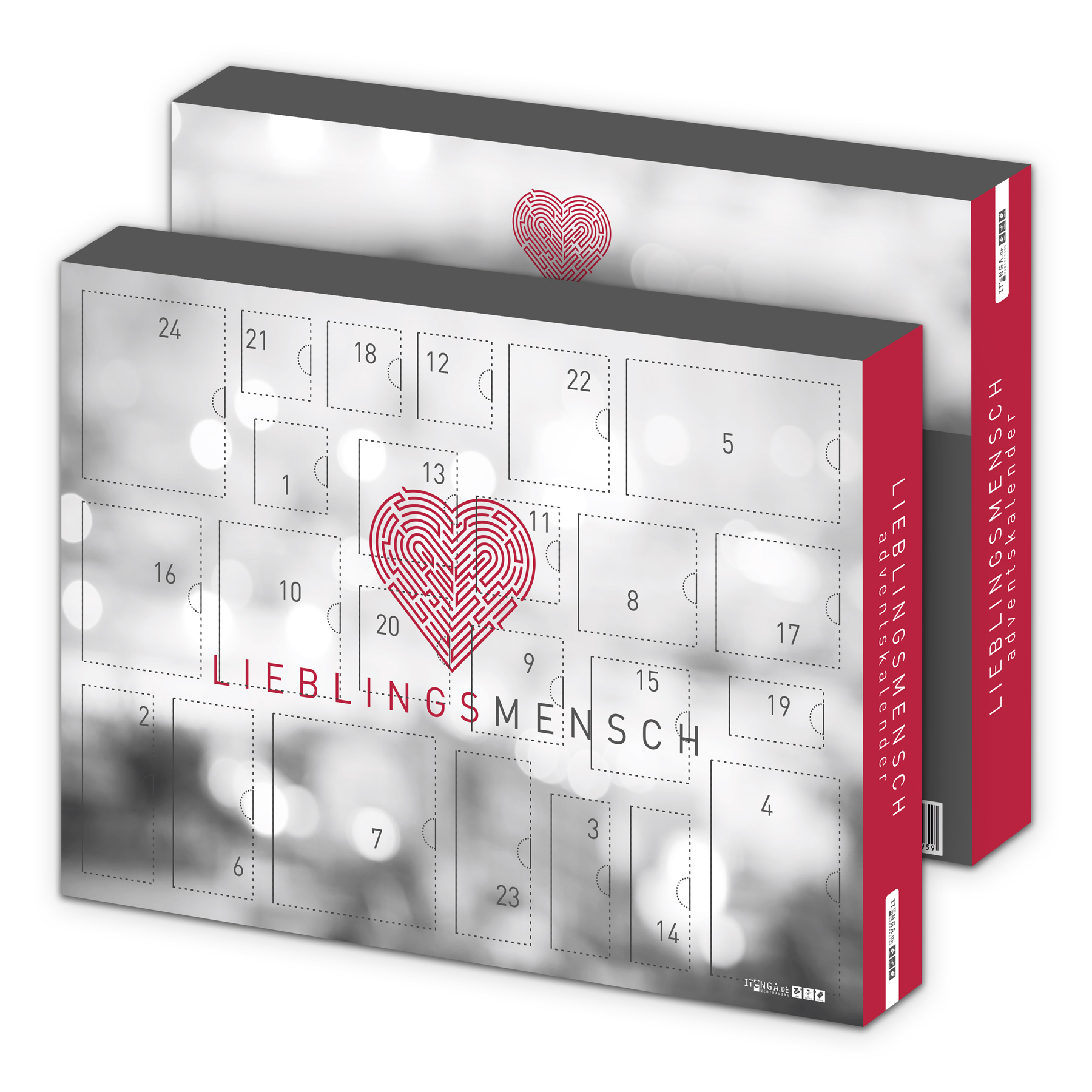 itenga Fr�hst�ck Adventskalender Motiv LIEBLINGSMENSCH