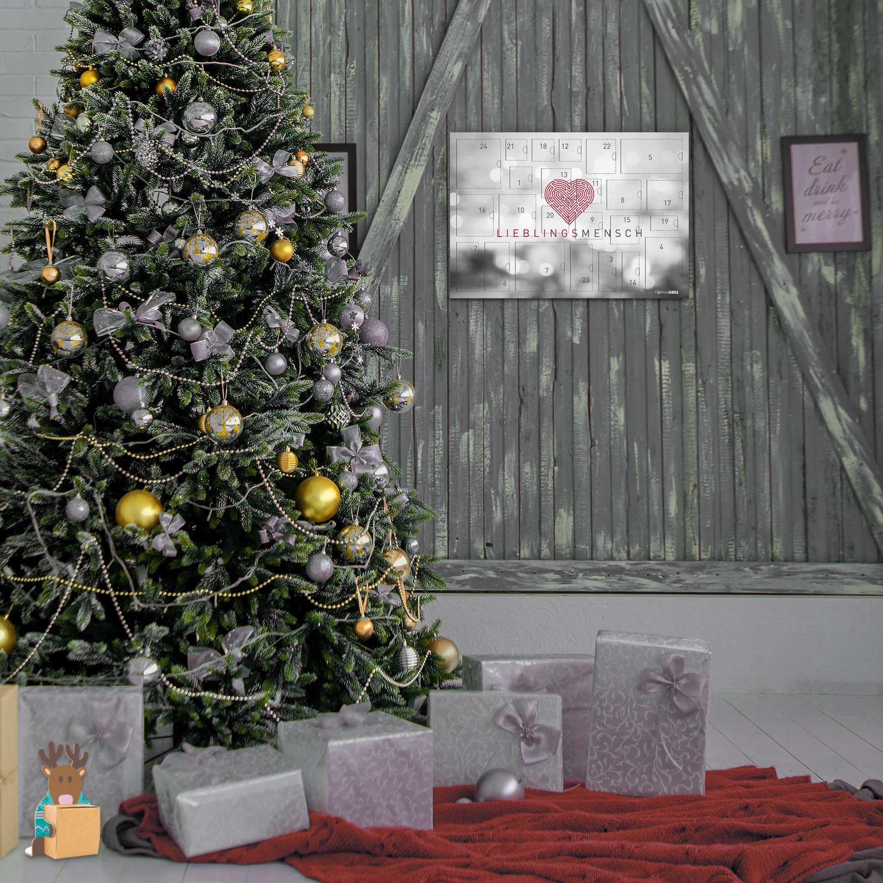 itenga Fr�hst�ck Adventskalender Motiv LIEBLINGSMENSCH