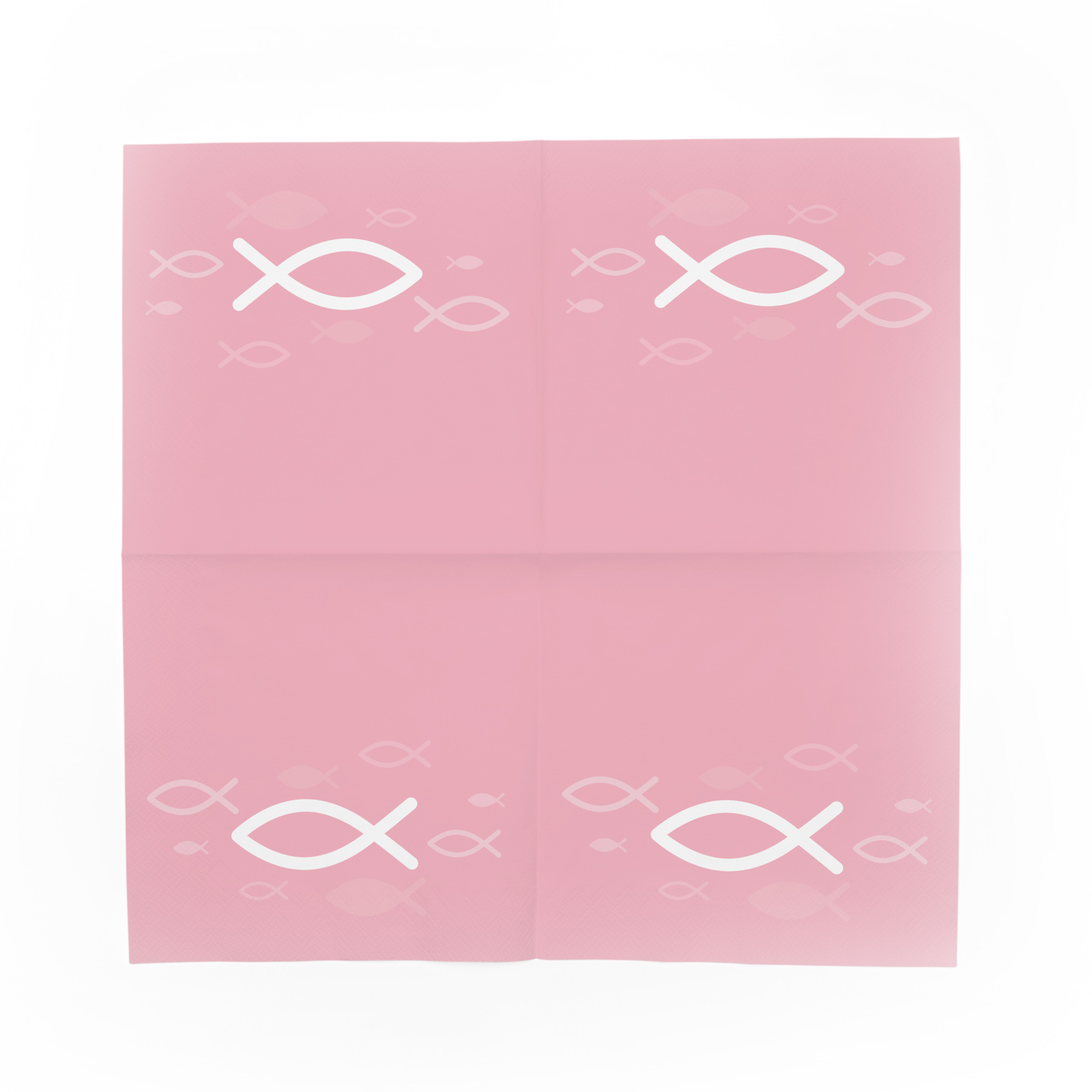 itenga Servietten Fisch ROSA Wei� 30 x 30 cm 3-lagig 20 ...