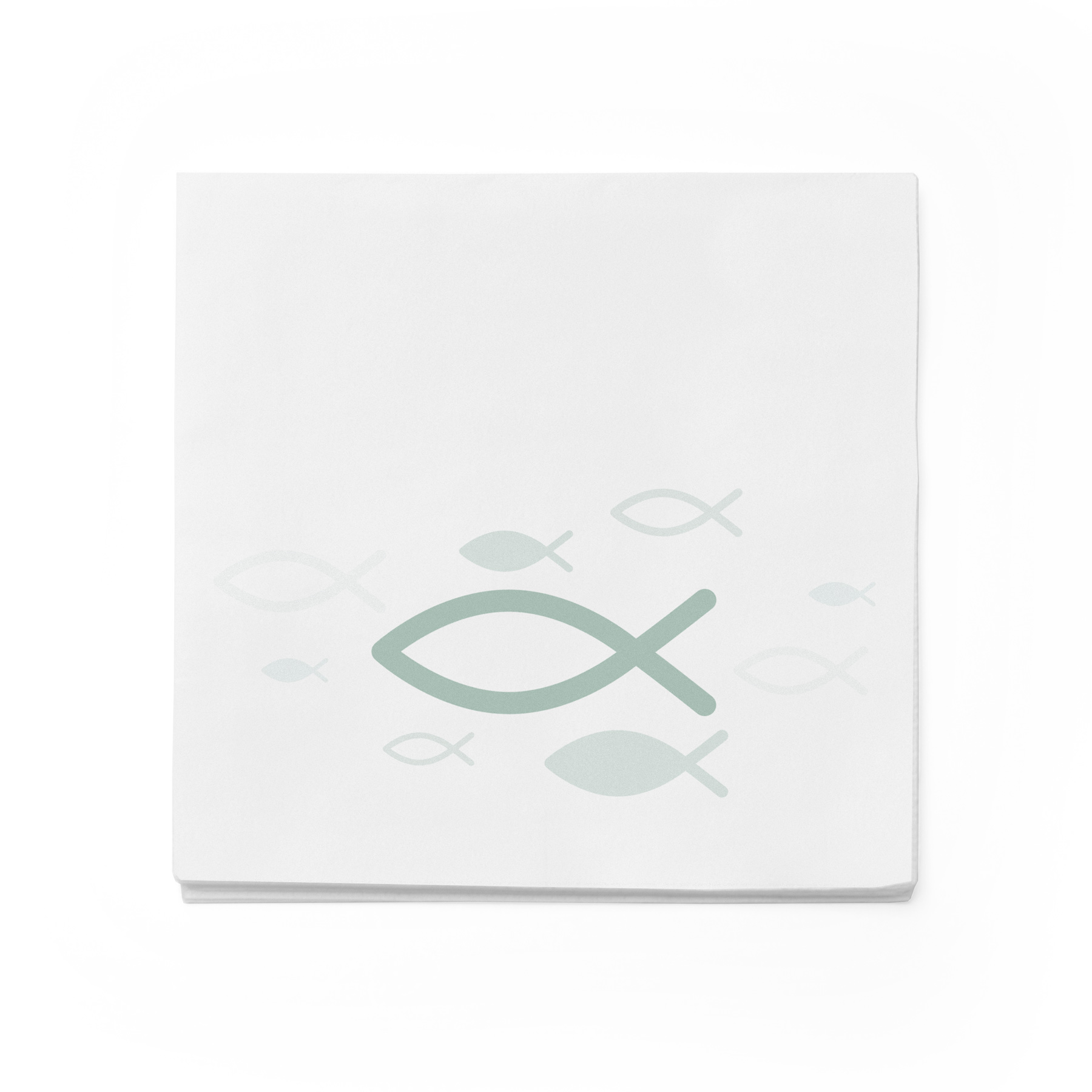 itenga Servietten Fisch WEI� Eukalyptus 30 x 30 cm 3-lag...