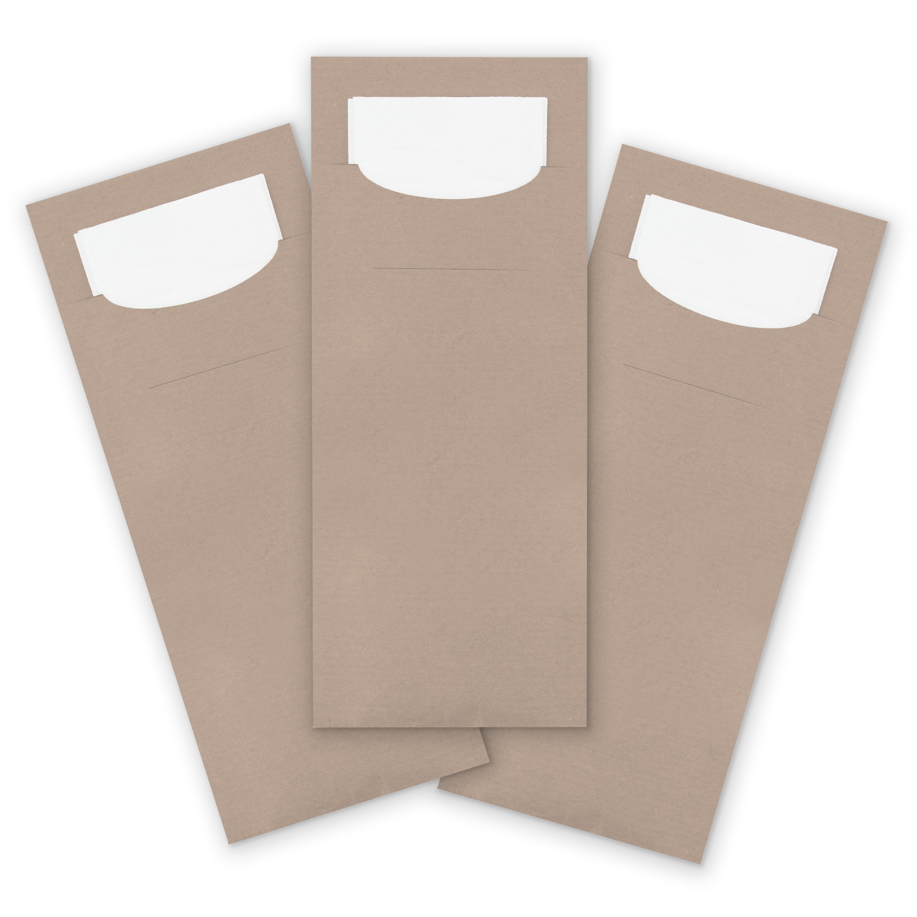 itenga 24x Bestecktasche / Pochetten Latte macchiato mit...