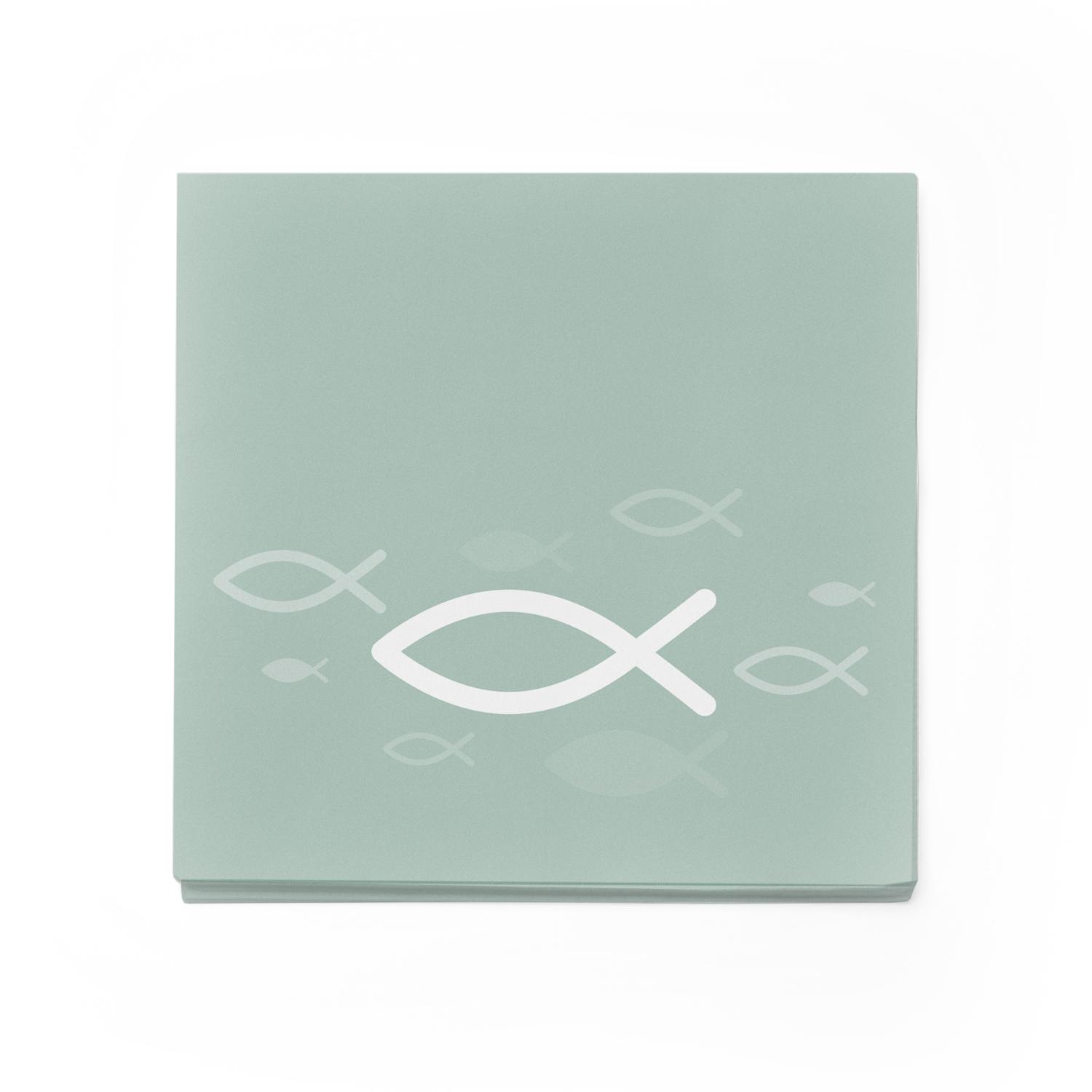 itenga Servietten Fisch EUKALYPTUS Wei� 30 x 30 cm 3-lag...