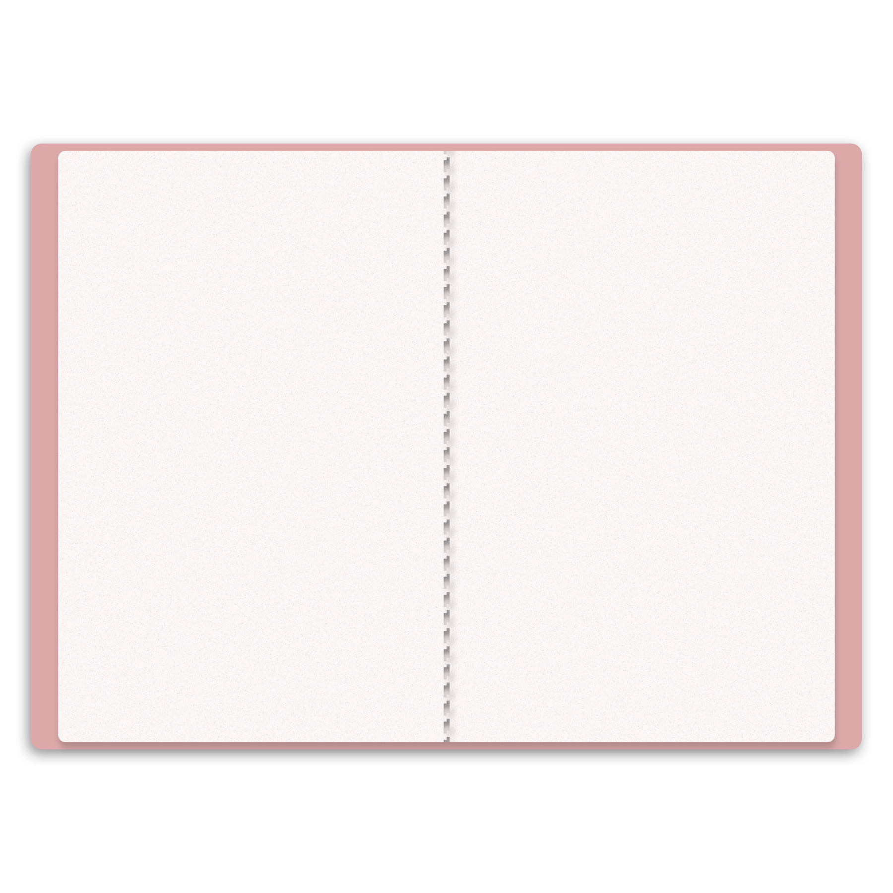 itenga Zeugnismappe A4 Kunststoff Sichtbuch pastellrosa