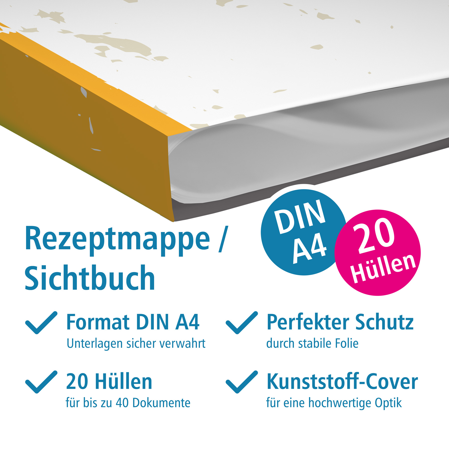 itenga Sichtbuchmappe f�r Rezepte Motiv Kochm�tze - Reze...