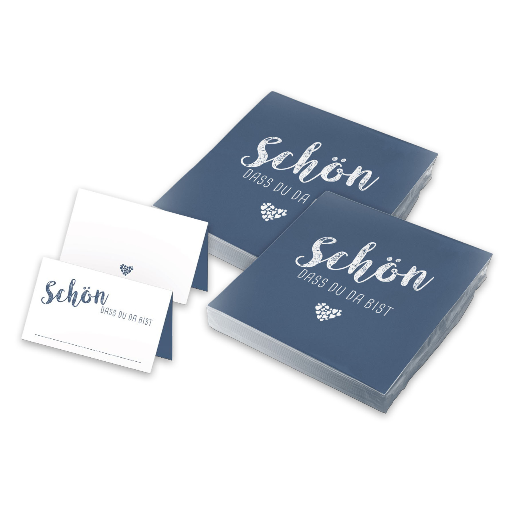 itenga 40x Servietten mit 48x Tischkarten Set - Sch�n da...