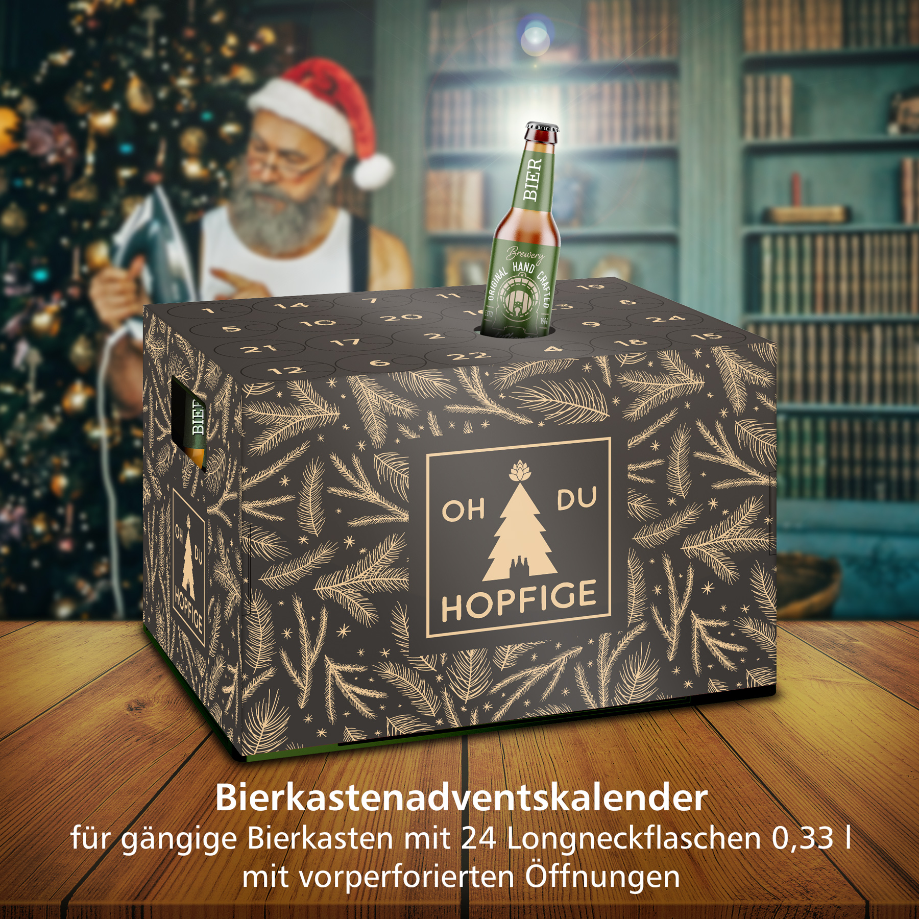 itenga Adventskalender f�r Bierkasten St�lper - O du Hop...