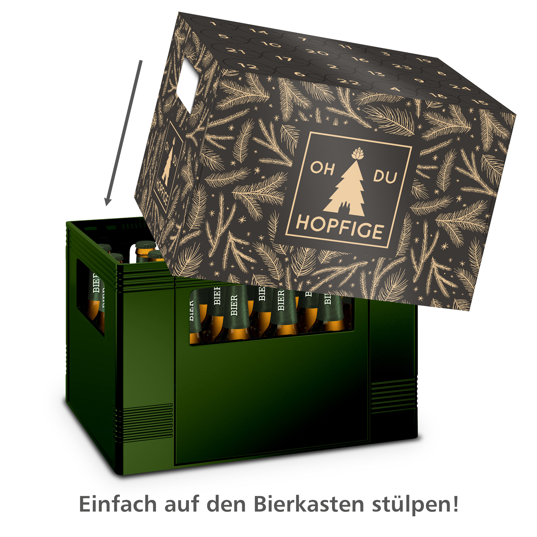 itenga Adventskalender f�r Bierkasten St�lper - O du Hop...