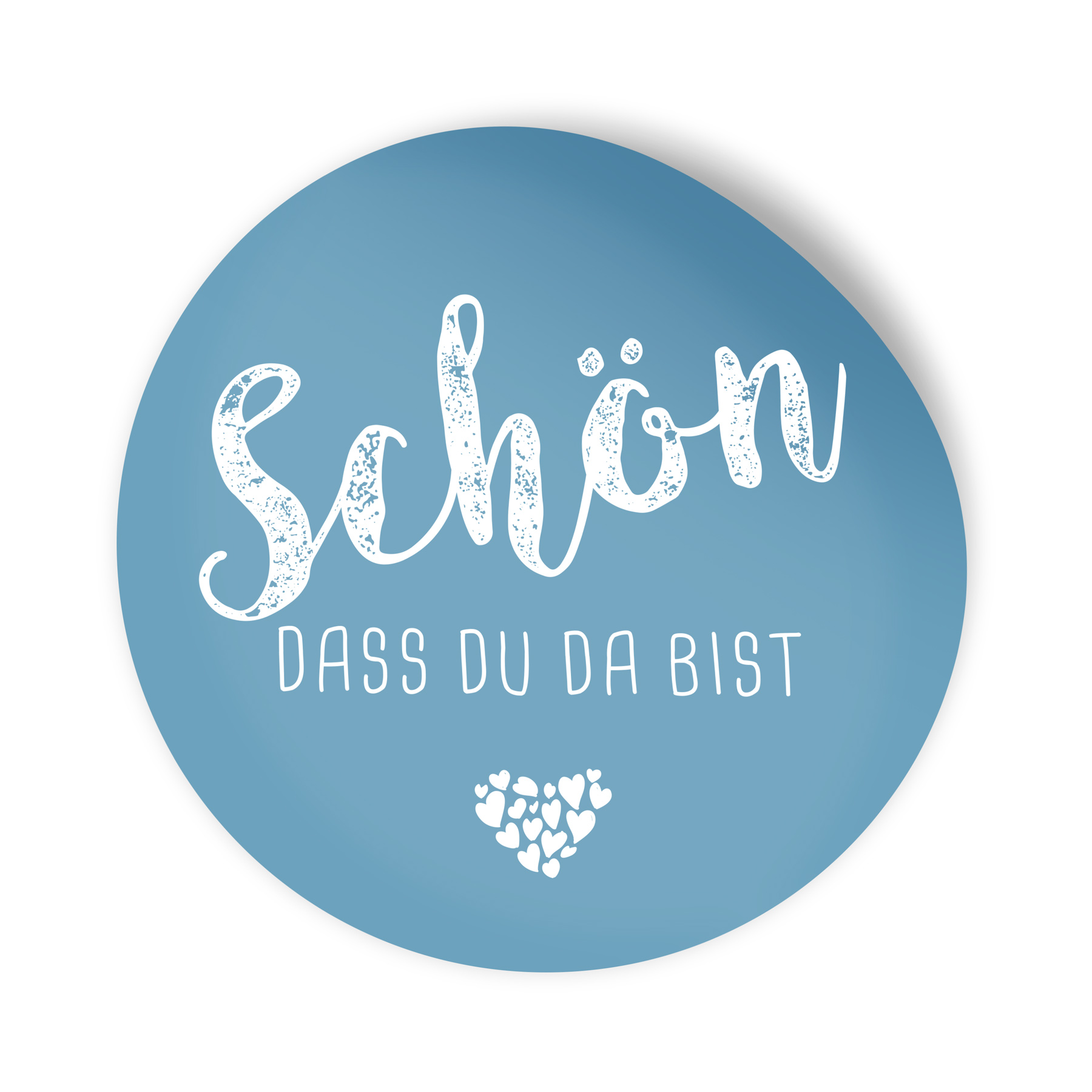 itenga 24x Sticker Aufkleber "Sch�n dass du da bist" nor...