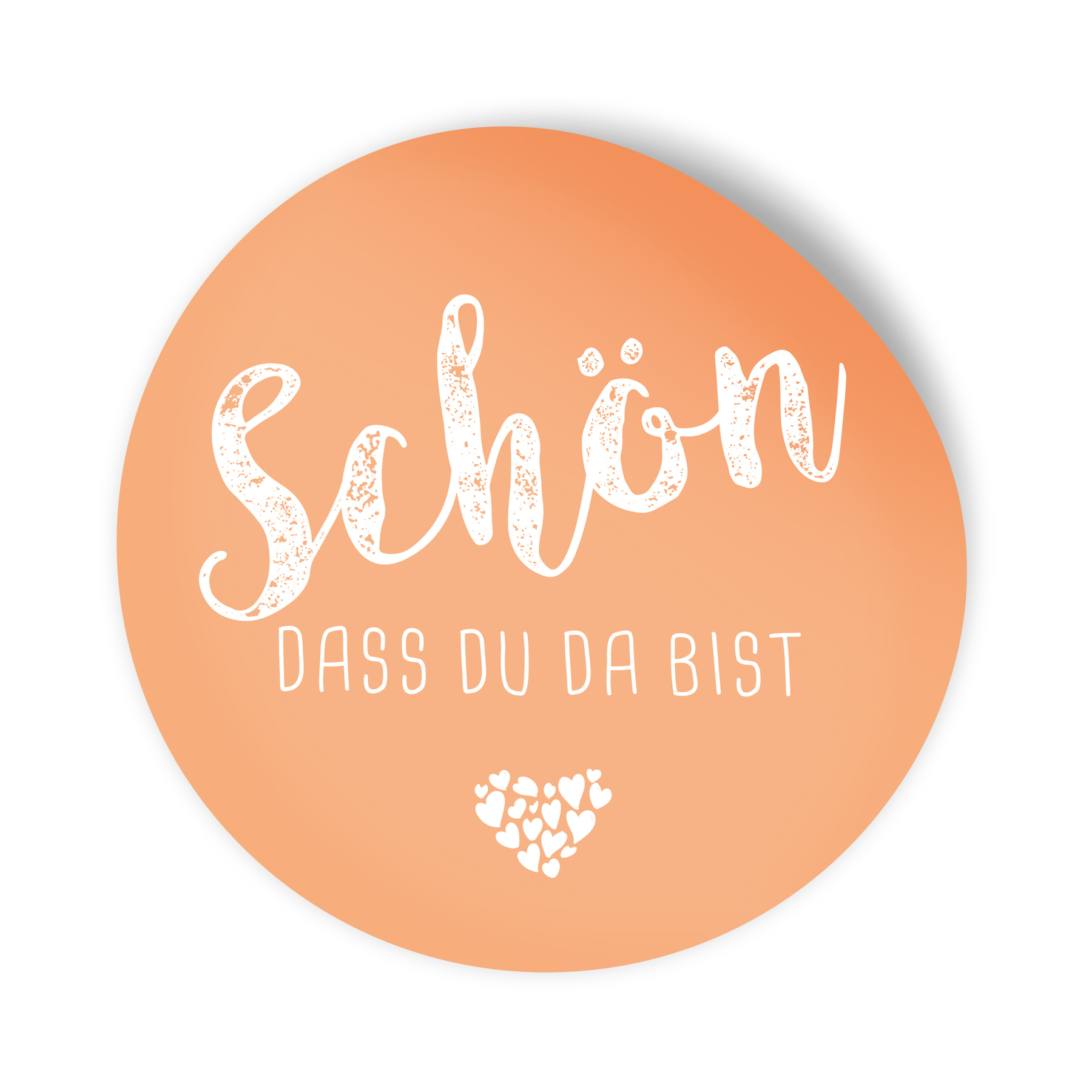 itenga 24x Sticker Aufkleber "Sch�n dass du da bist" apr...