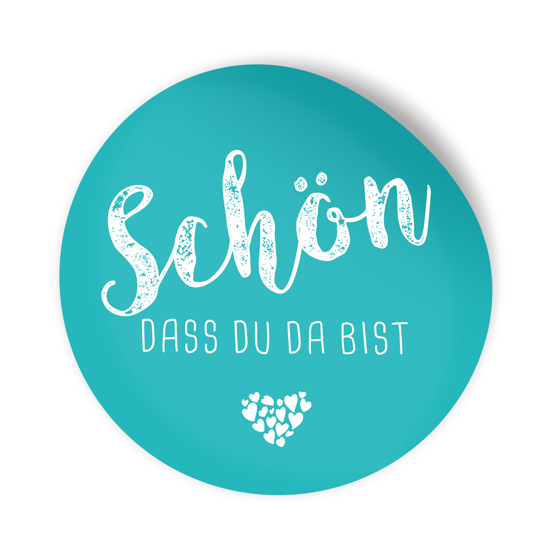 itenga 24x Sticker Aufkleber "Sch�n dass du da bist" t�r...