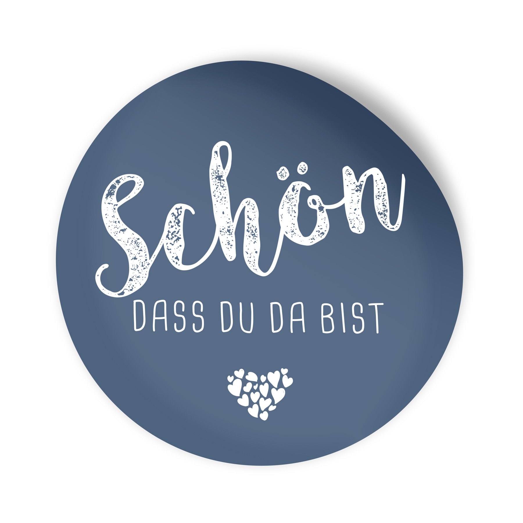 itenga 24x Sticker Aufkleber "Sch�n dass du da bist" dun...