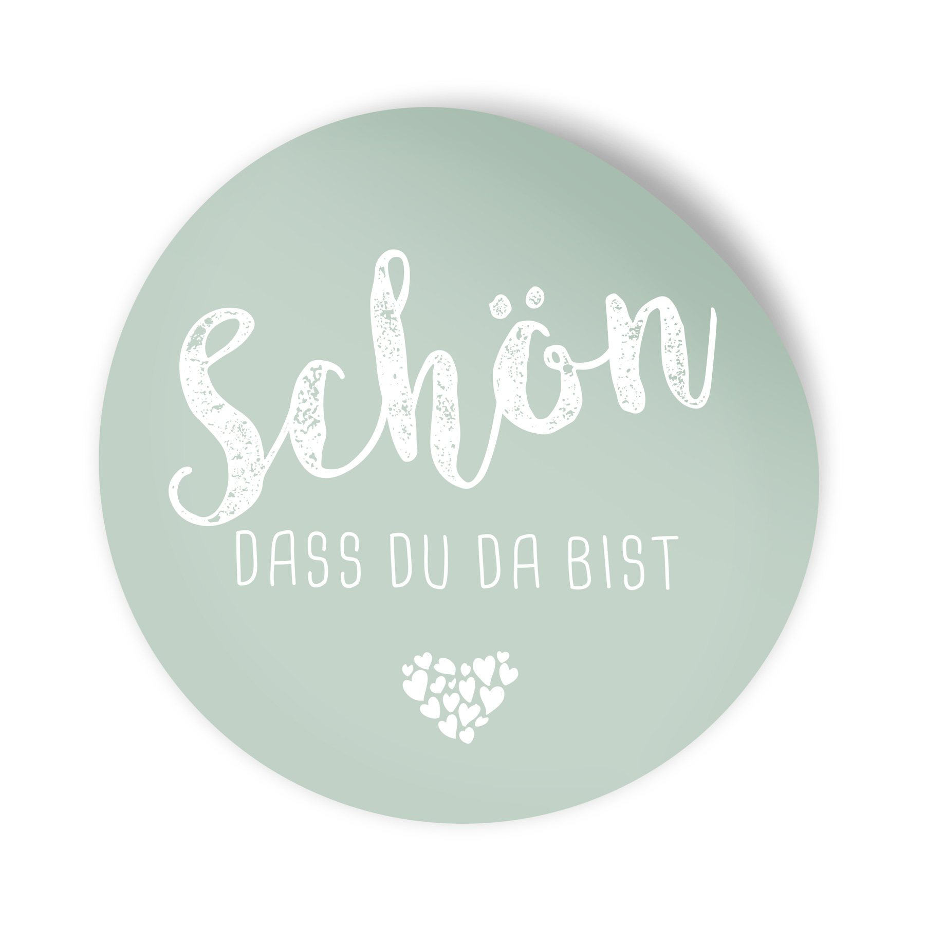 itenga 24x Sticker Aufkleber "Sch�n dass du da bist" euk...