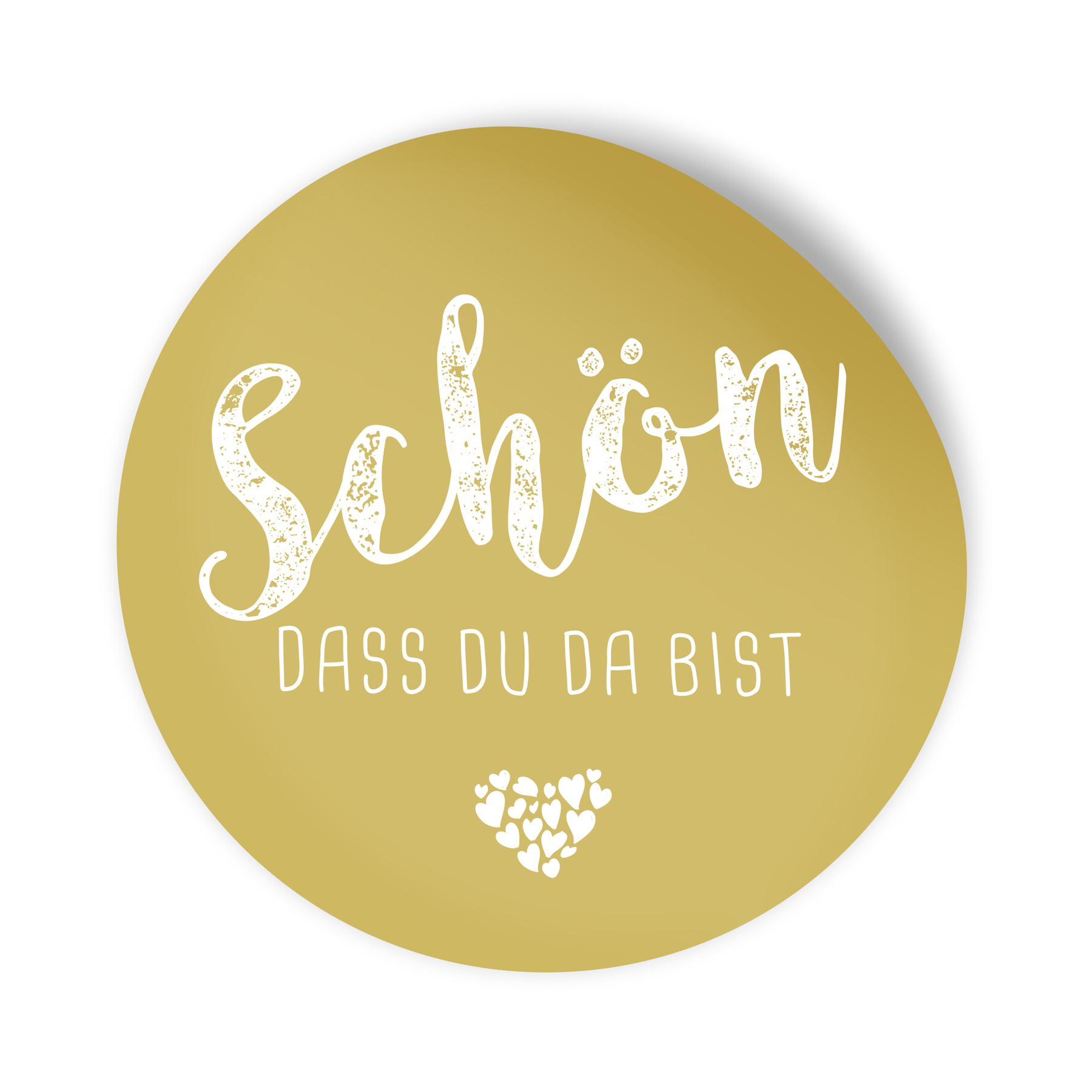 itenga 24x Sticker Aufkleber "Sch�n dass du da bist" cur...