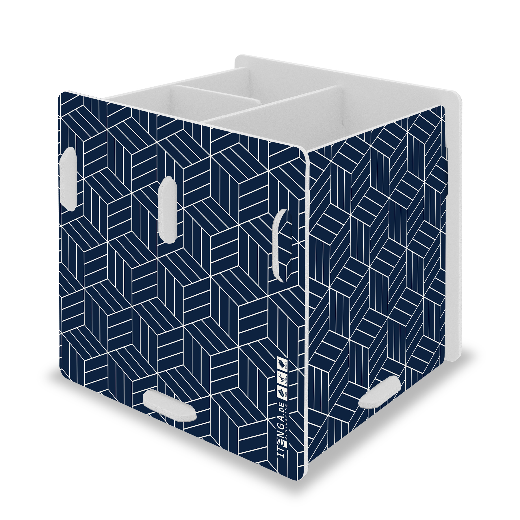 itenga Stiftek�cher "Geometrie" steckbar aus Kunststoff