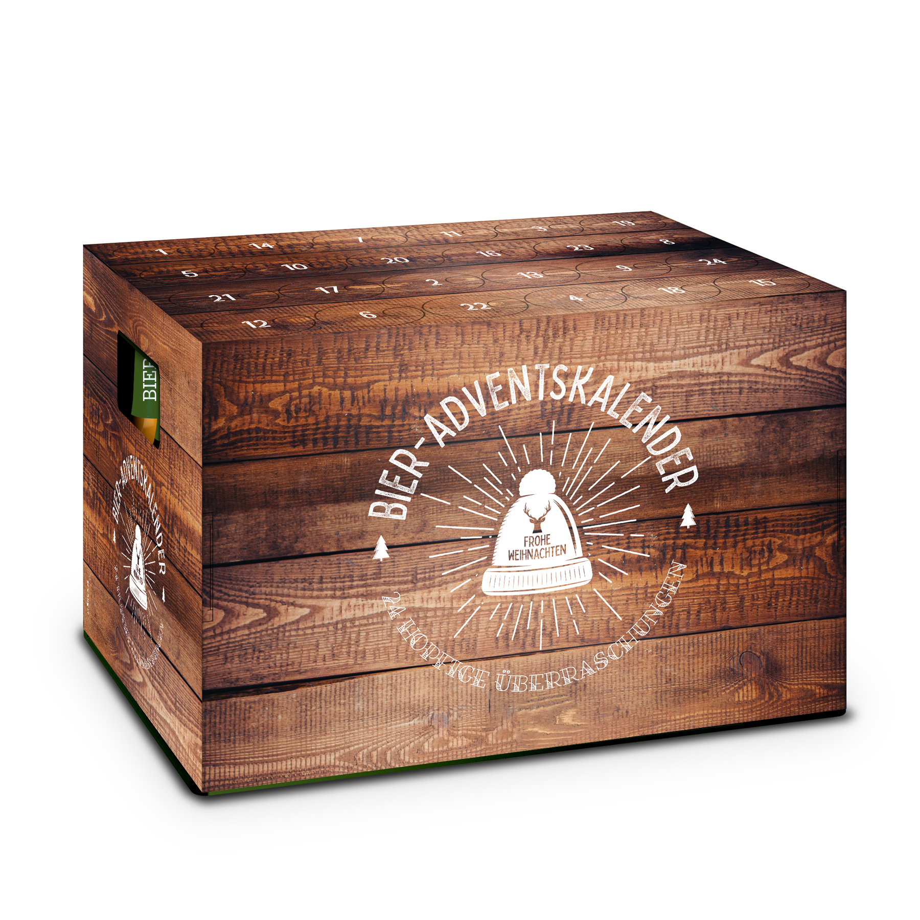 itenga Adventskalender f�r Bierkasten St�lper Motiv Holz...