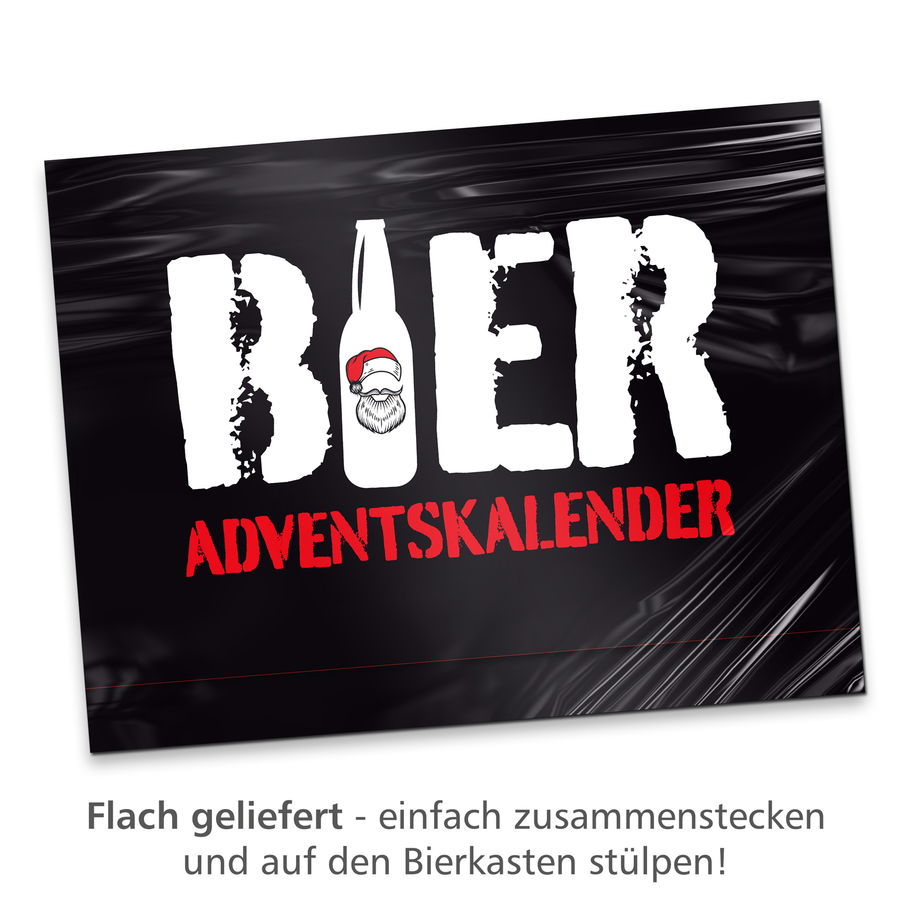 itenga Adventskalender f�r Bierkasten St�lper Motiv rot ...