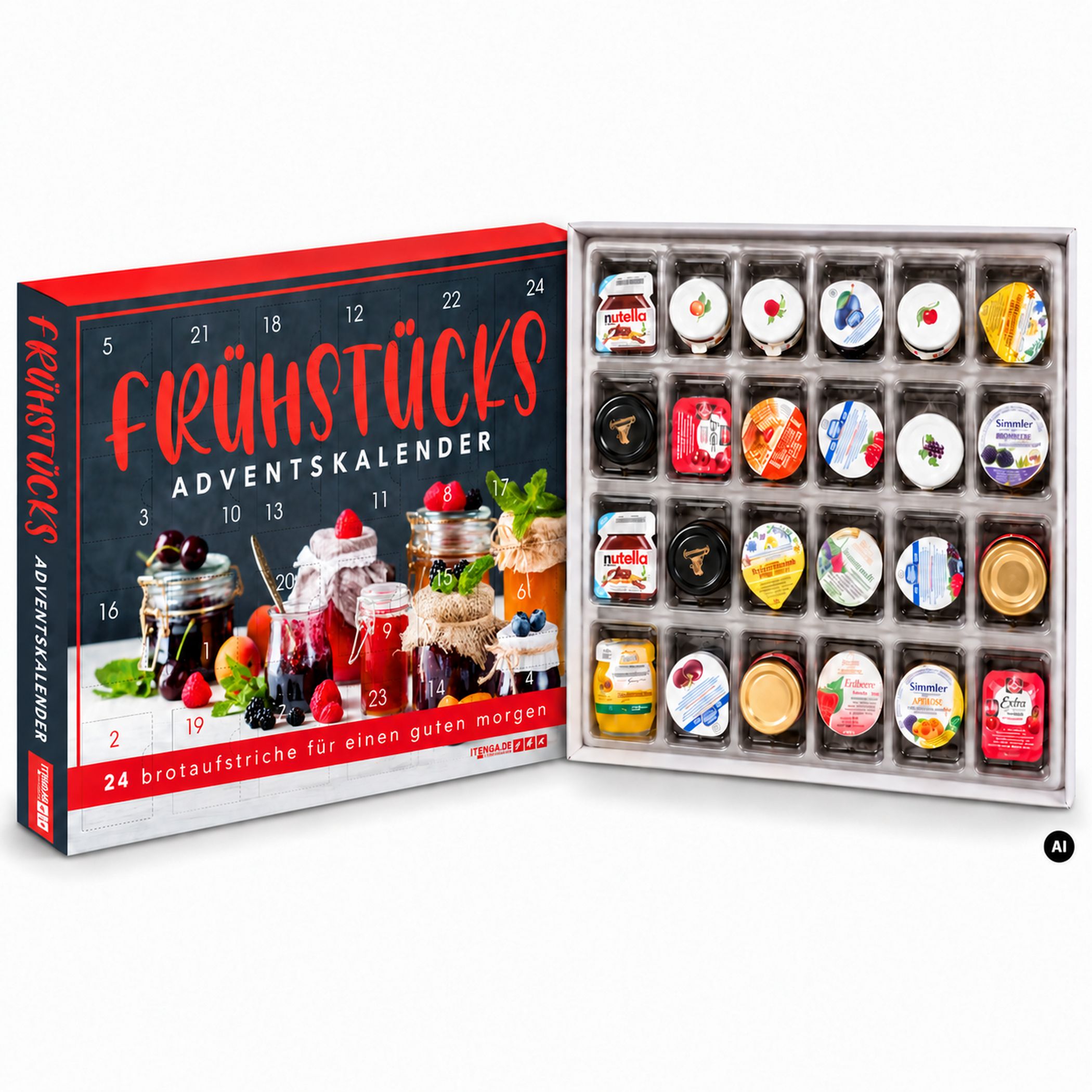 itenga Adventskalender Fr�hst�ck Brotaufstriche