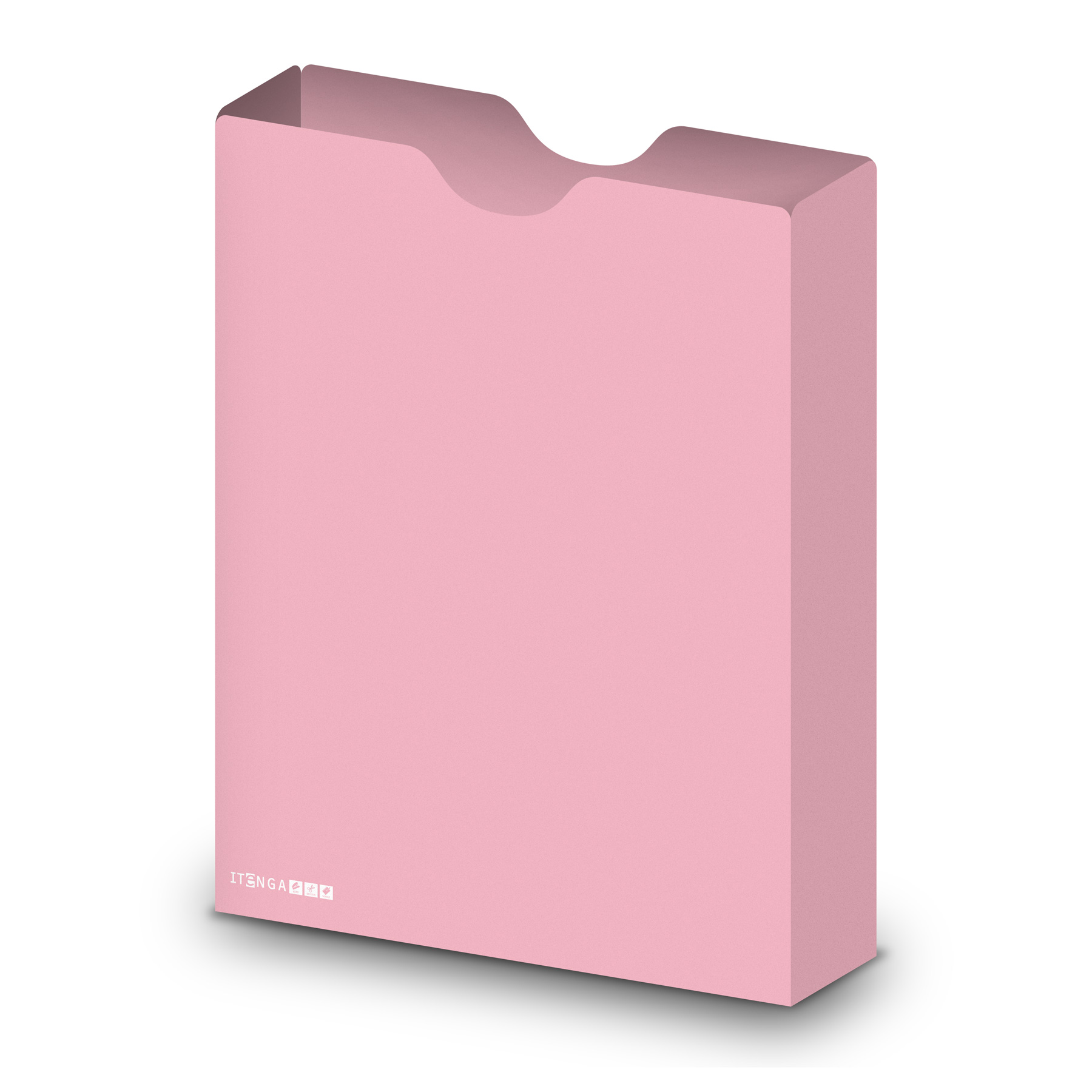itenga Heftbox DIN A4 Hochformat aus PP Rosa