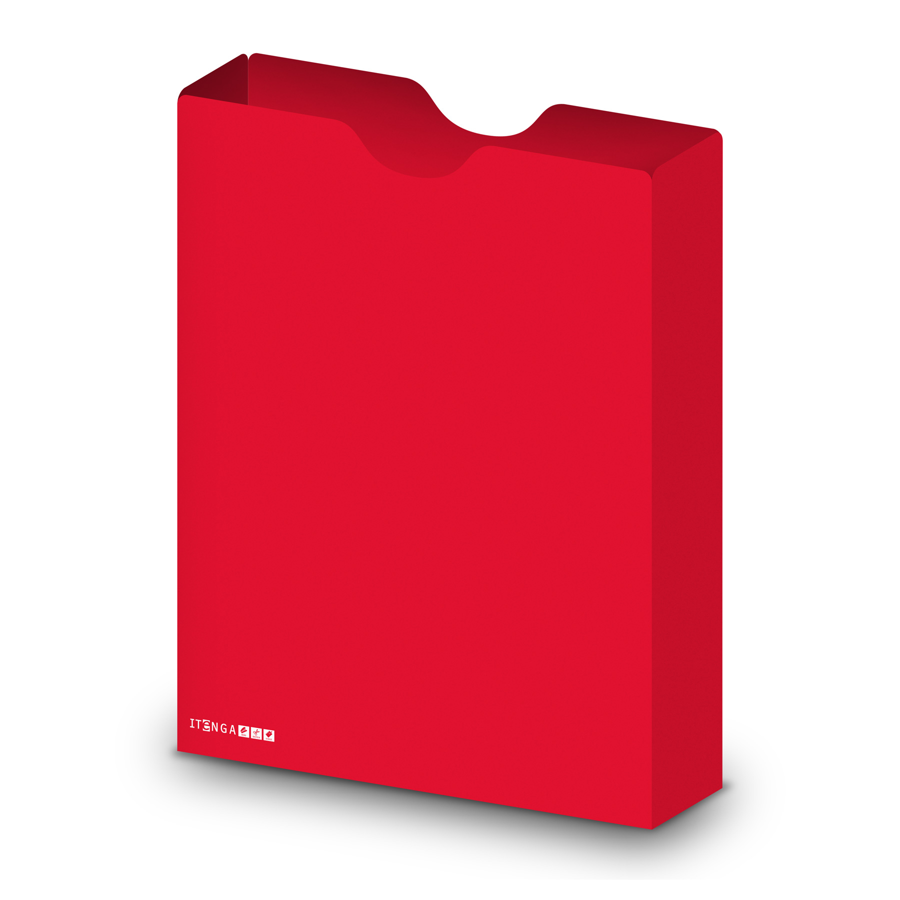 itenga Heftbox DIN A4 Hochformat aus PP rot