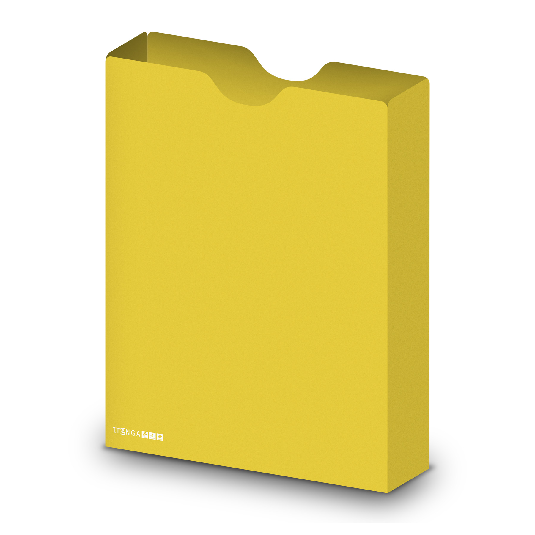 itenga Heftbox DIN A4 Hochformat aus PP gelb