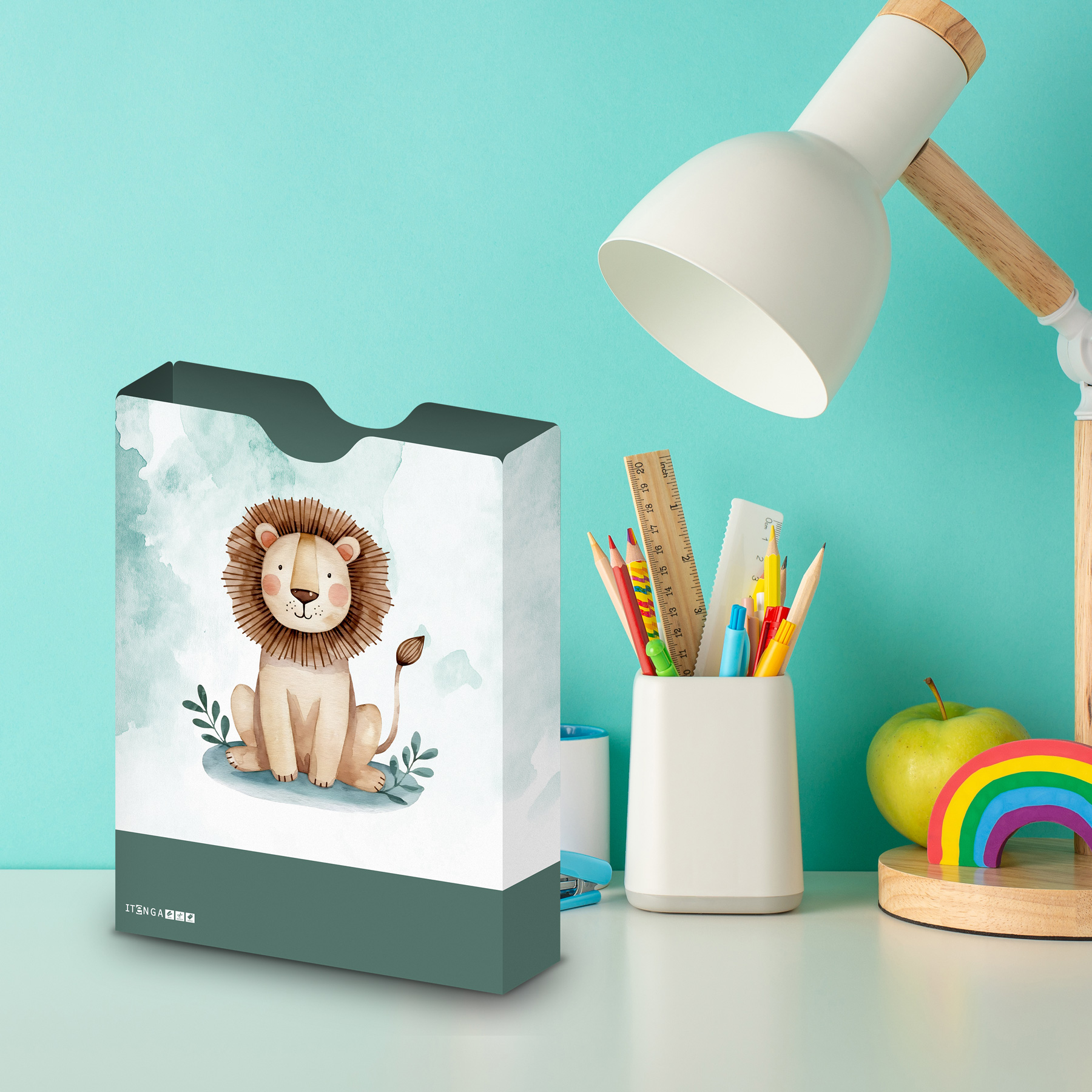 itenga Heftbox DIN A4 Hochformat aus PP Motiv L�WE
