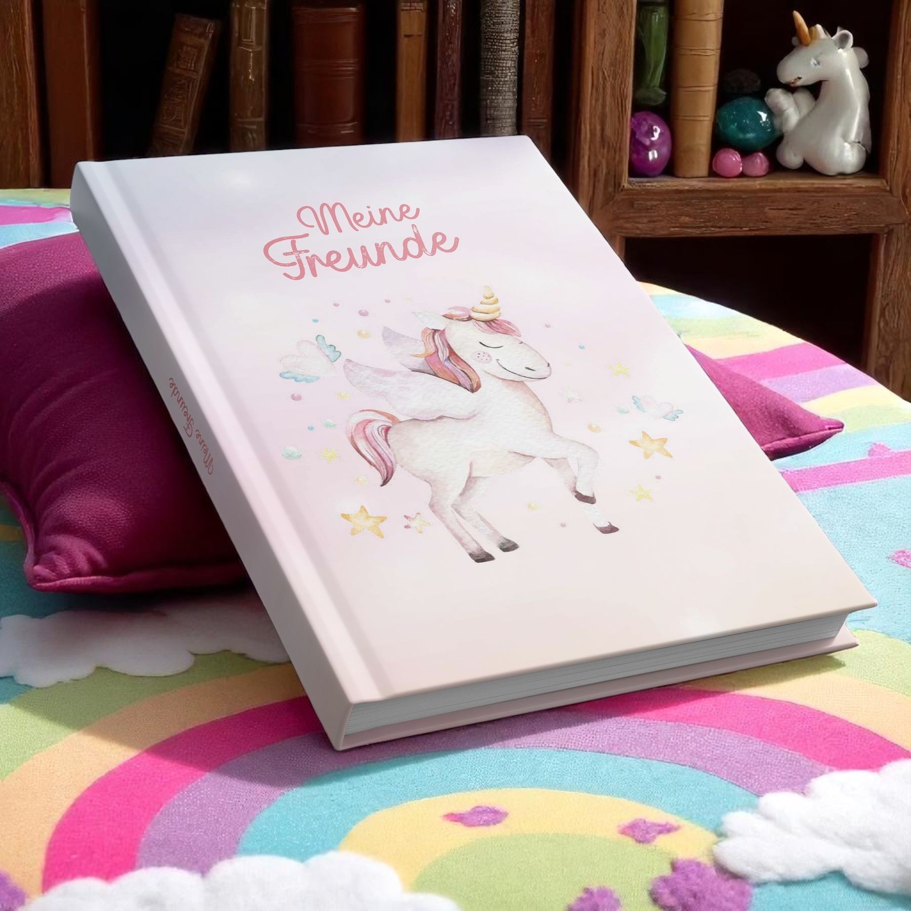 itenga Freundebuch Einhorn Wasserfarben DIN A5 88 Seiten