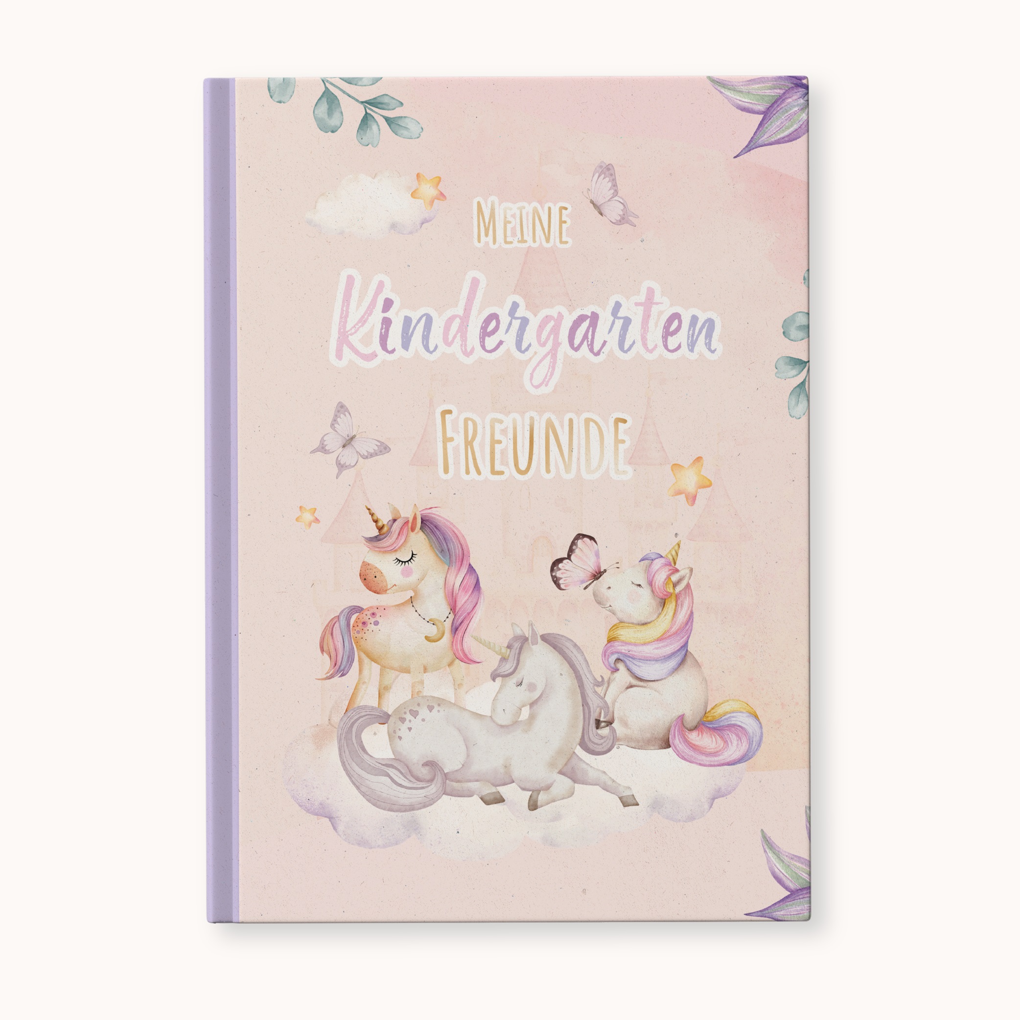 itenga Kindergarten Freundebuch Motiv Einhorn Wasserfarb...