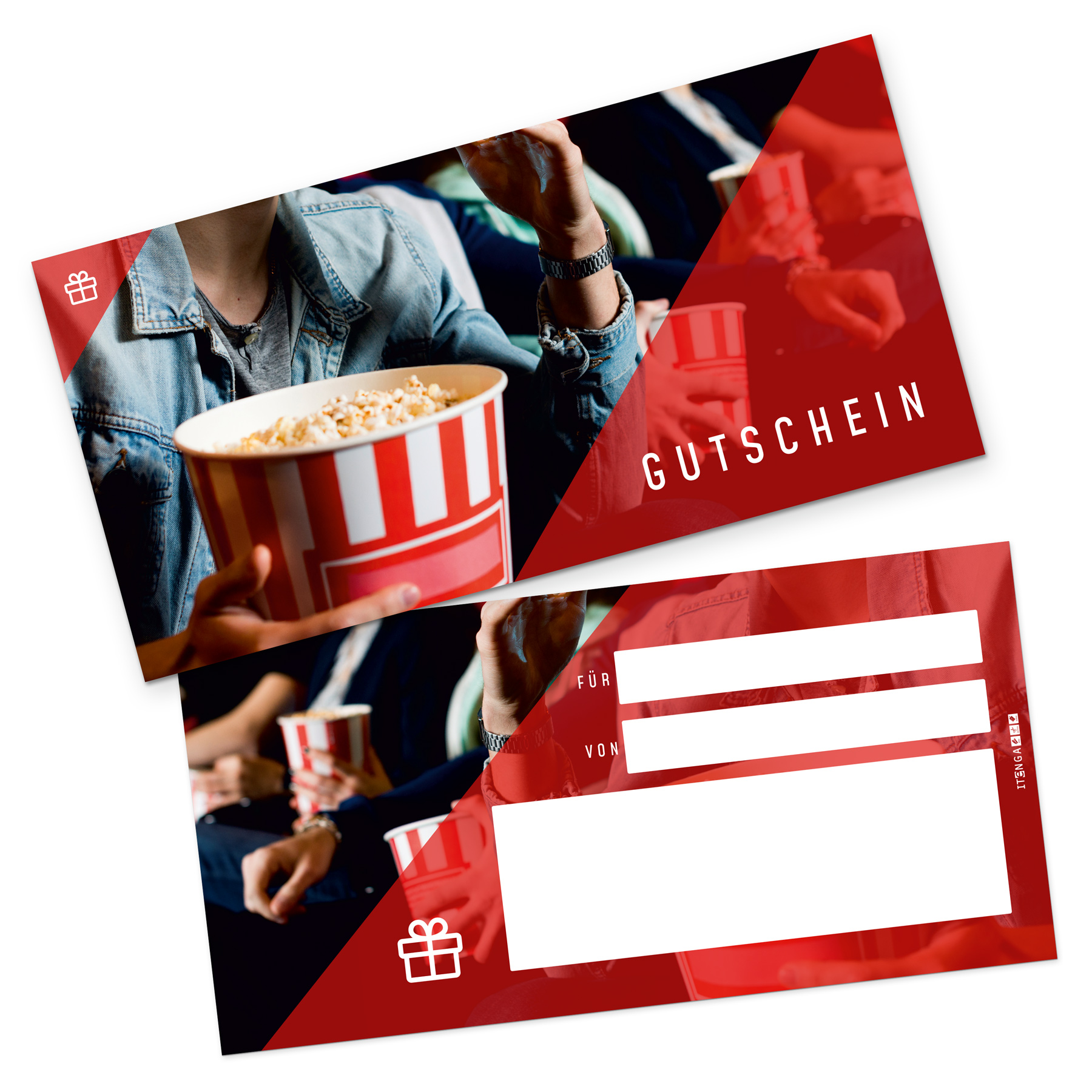 itenga 5x Geschenkgutscheine Kino Filmabend (Motiv 25) P...