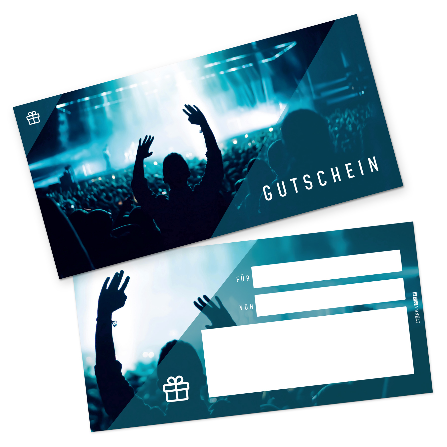 itenga 5x Geschenkgutscheine Konzert Veranstaltung (Moti...