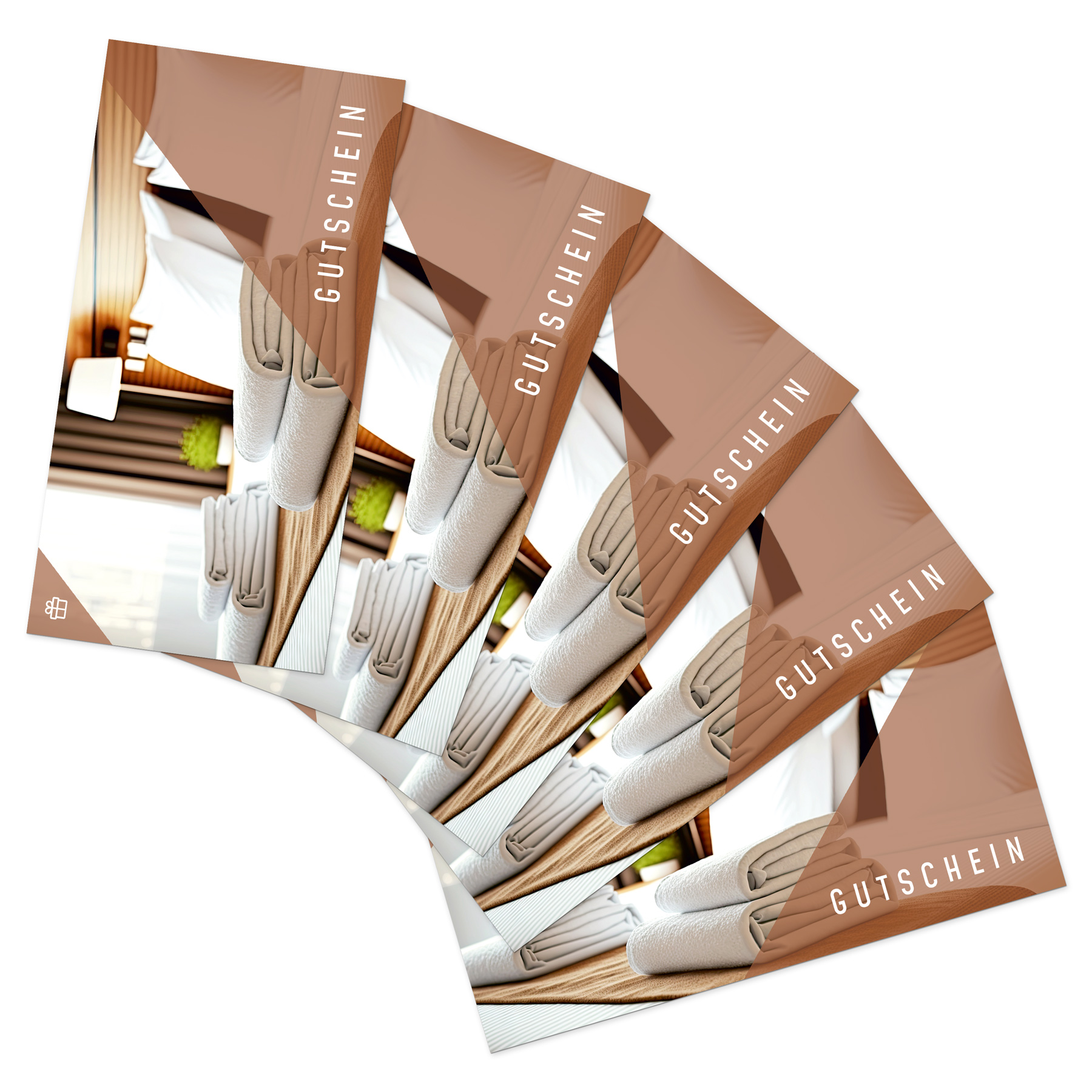 itenga 5x Geschenkgutscheine Hotel �bernachtung (Motiv 3...