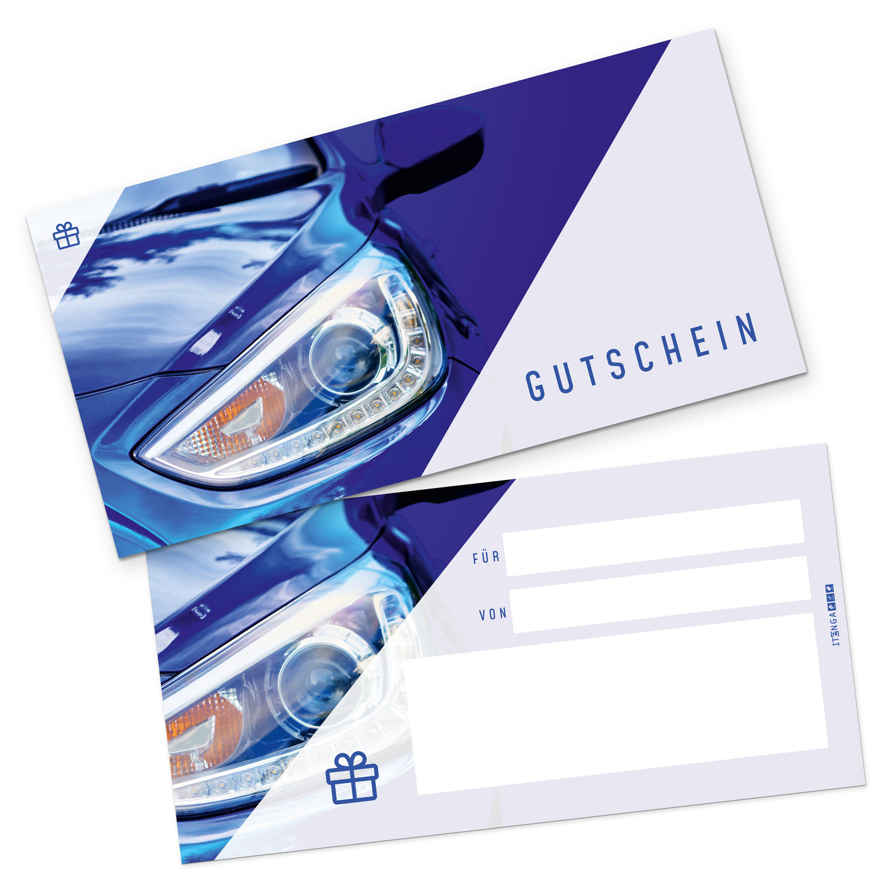 itenga 25x Geschenkgutscheine F�hrerschein Auto (Motiv 3...