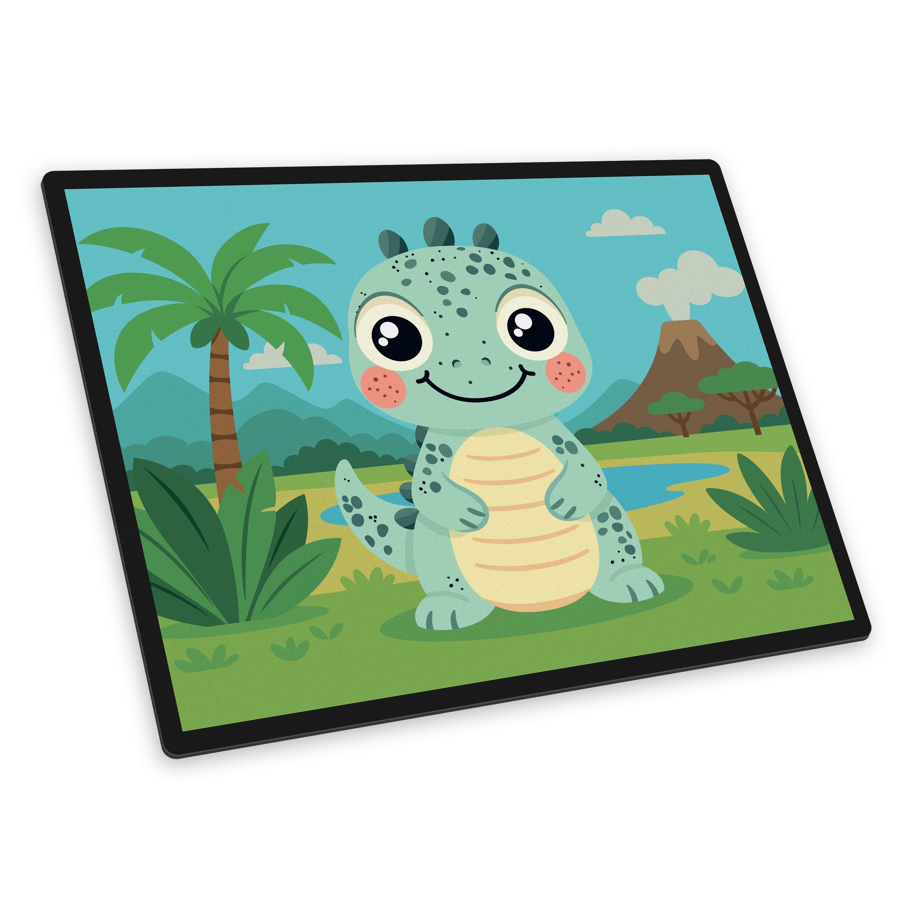 itenga Schreibunterlage V1 Motiv DINO im Kawaii Design