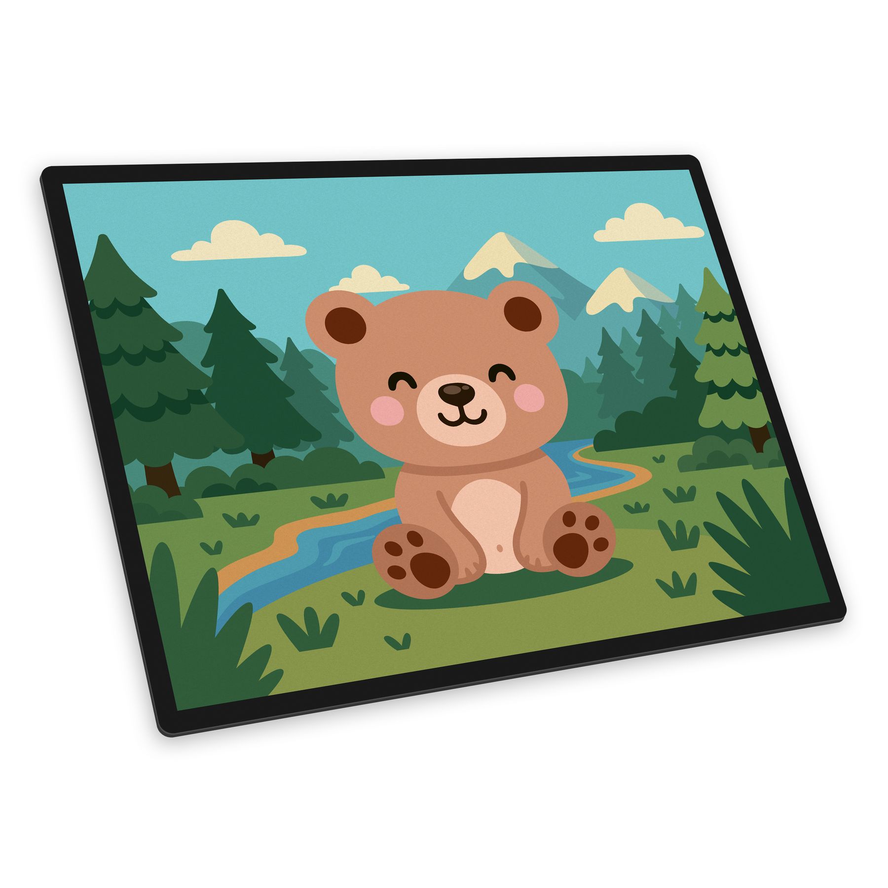 itenga Schreibunterlage V1 Motiv B�R im Kawaii Design